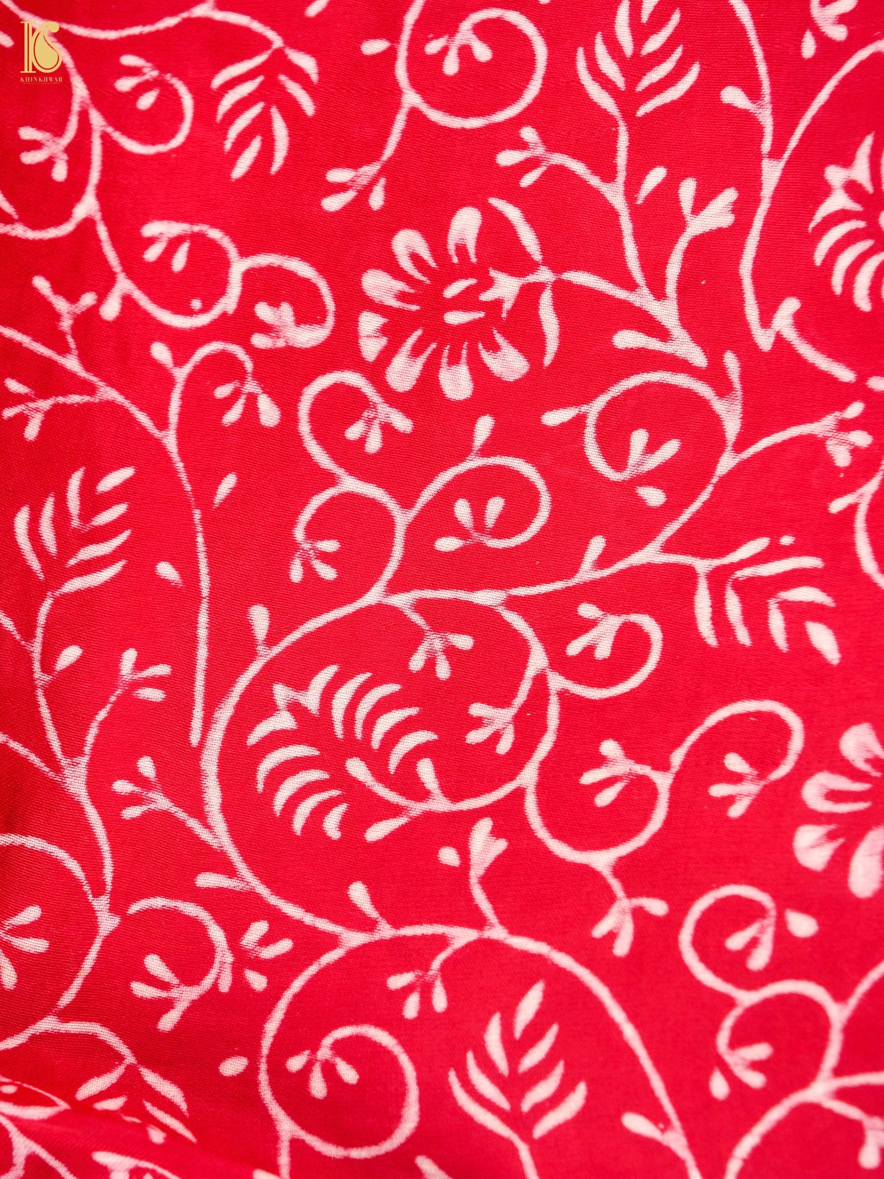 Hand Block Ajrakh Modal Silk Gharchola Saree