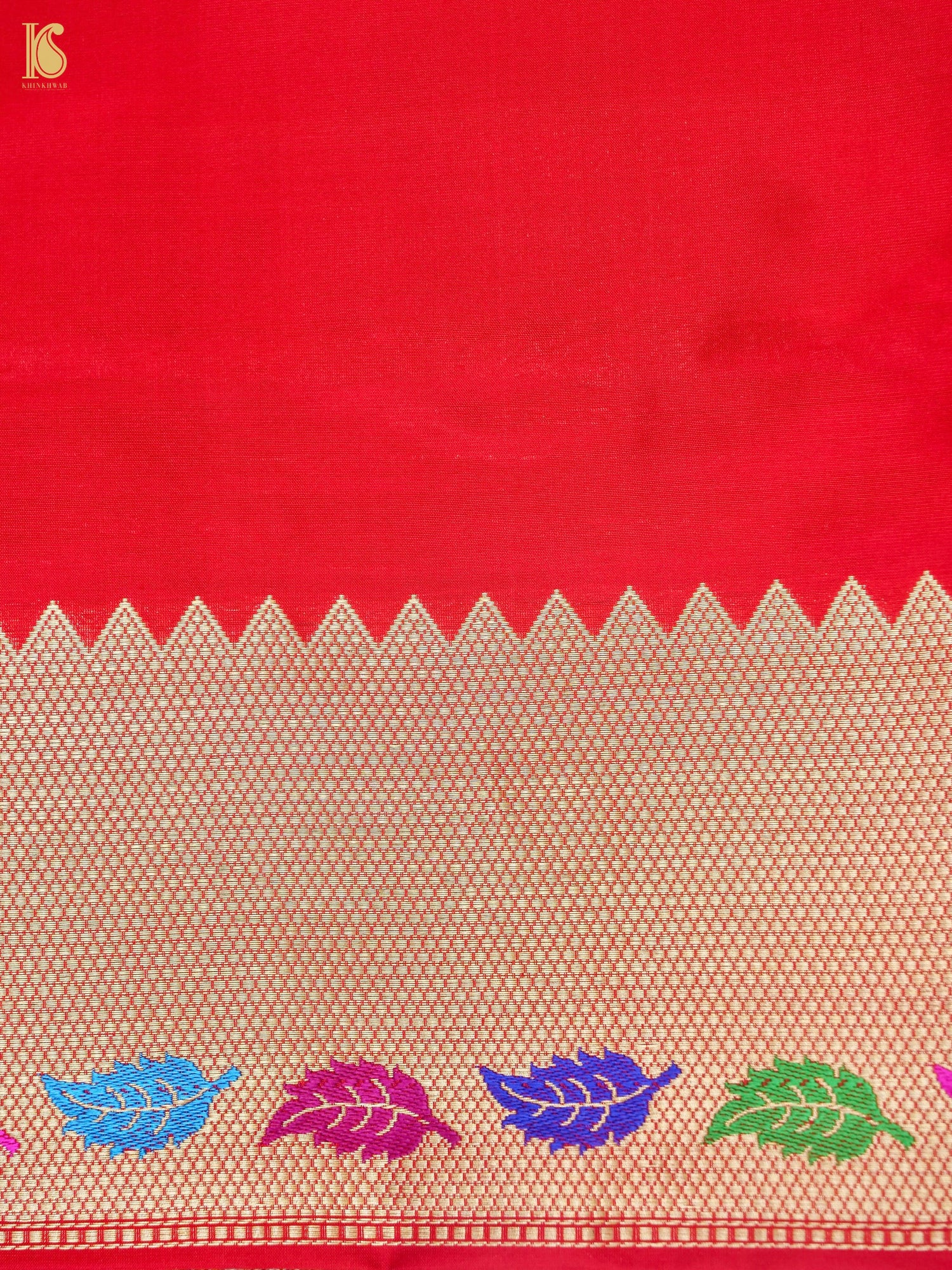 Handloom Banarasi Kadwa Rangkat Silk Saree