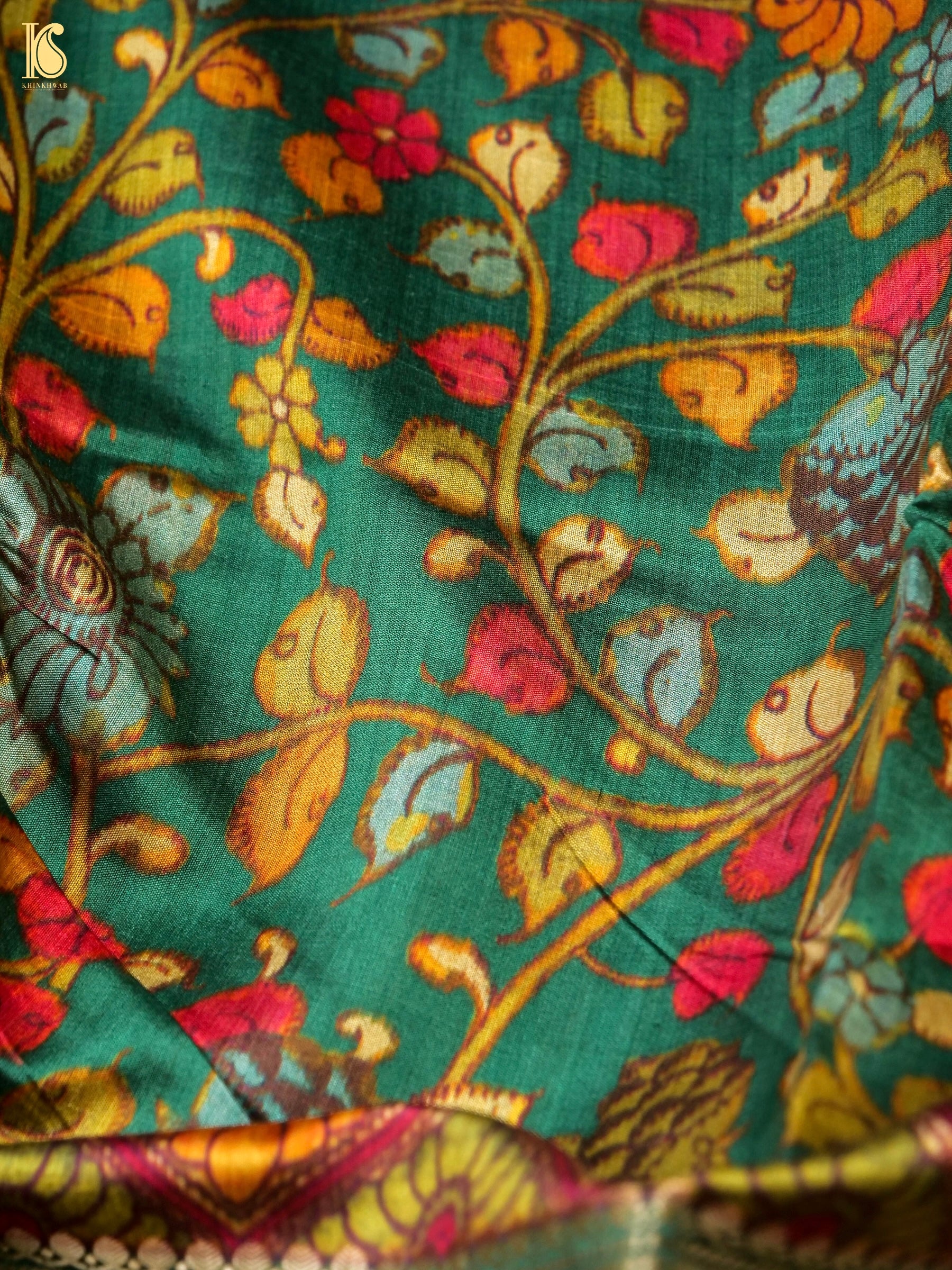 Moonga Tussar Silk Print Saree