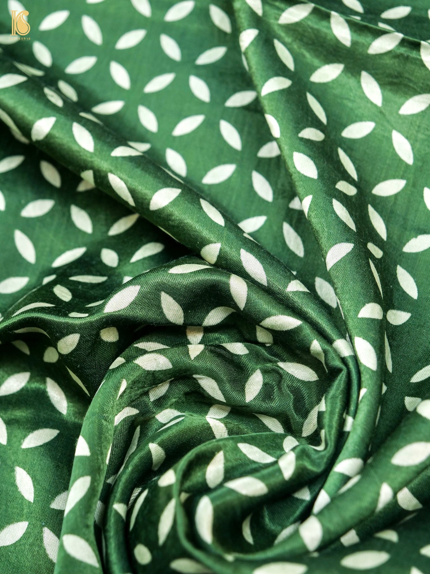 Pure Mashru Silk Hand Block Ajrakh Suit Fabric