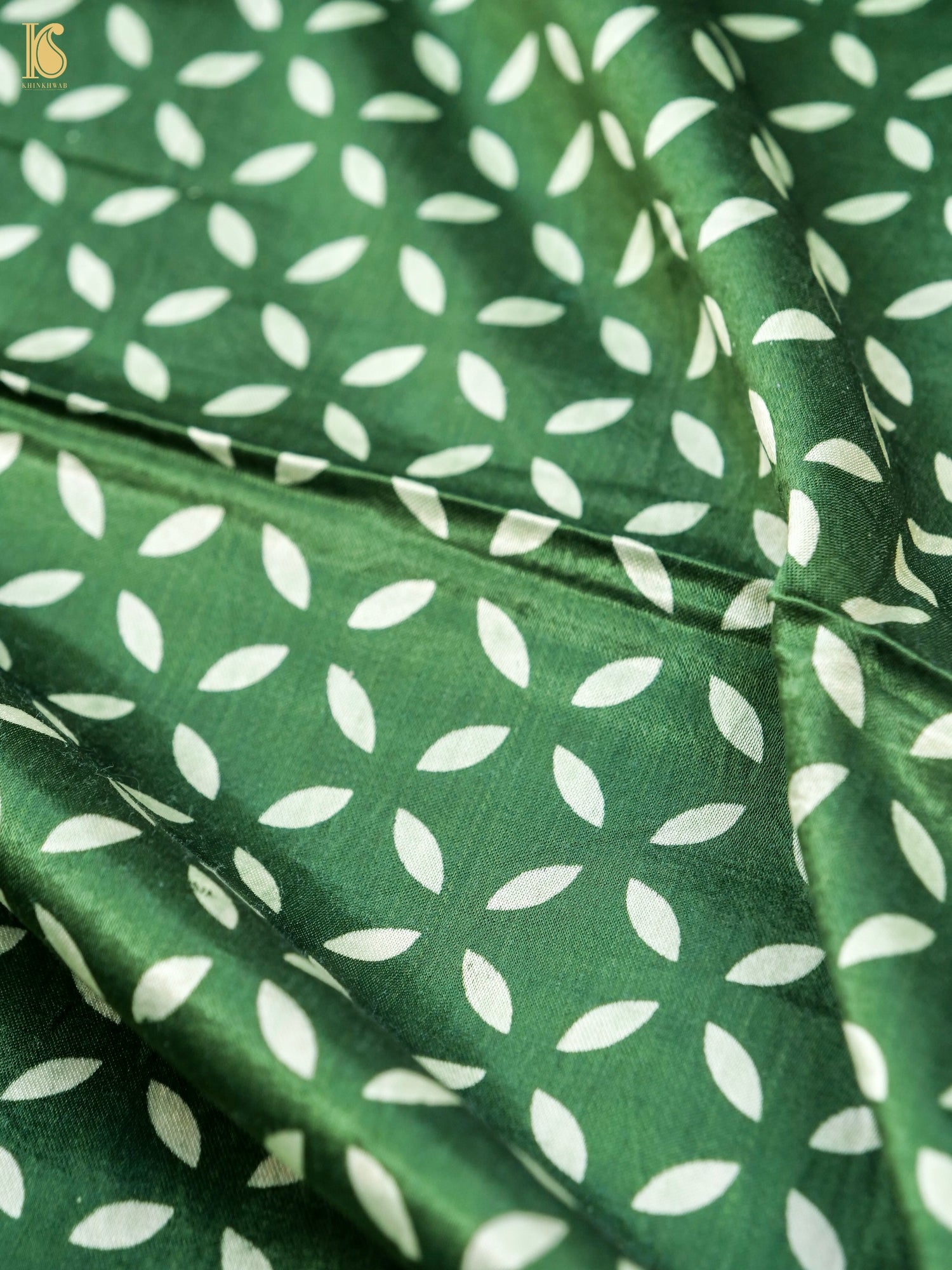 Pure Mashru Silk Hand Block Ajrakh Suit Fabric