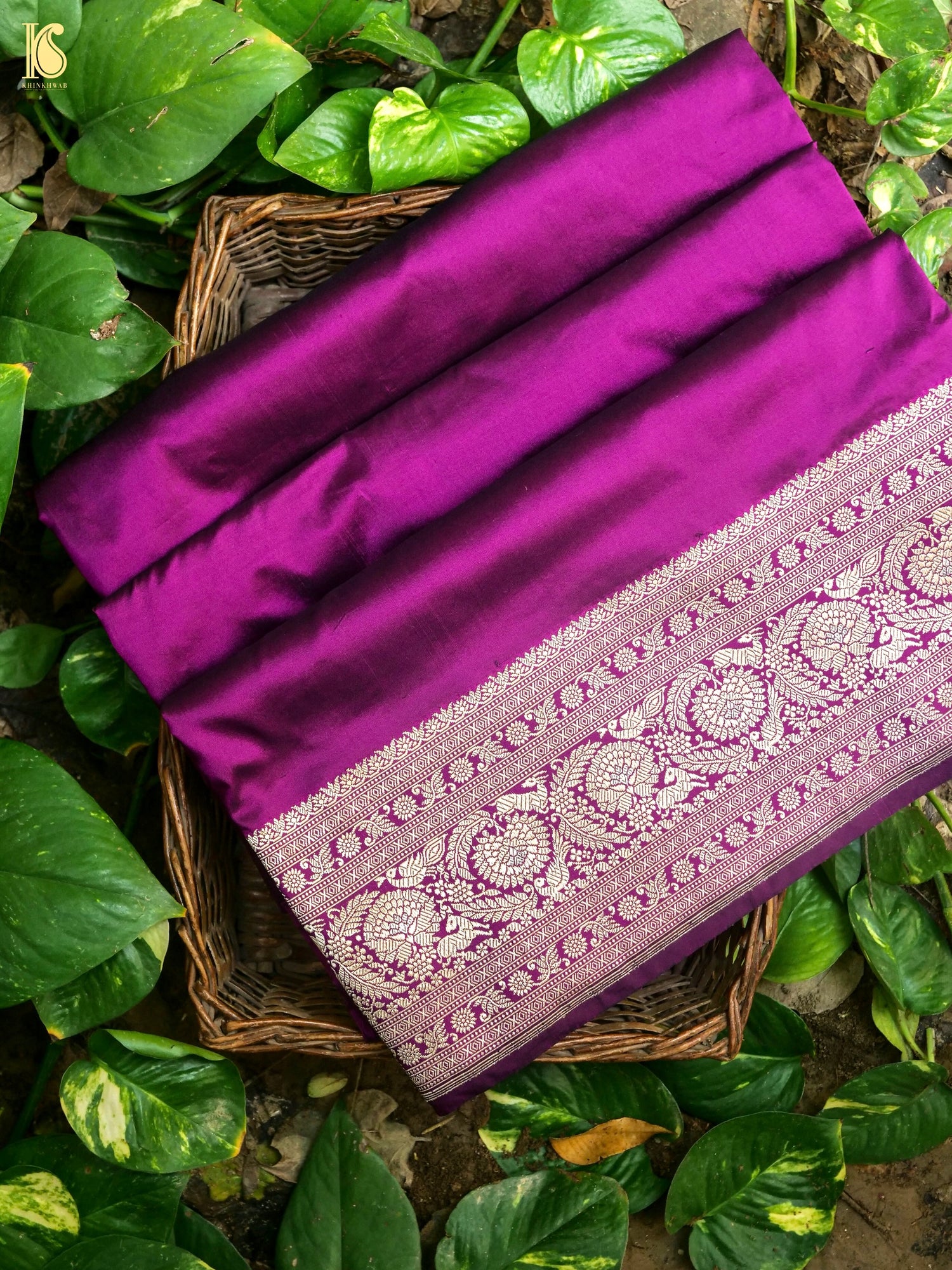 Banarasi Handloom Pure Katan Silk Kadwa Saree