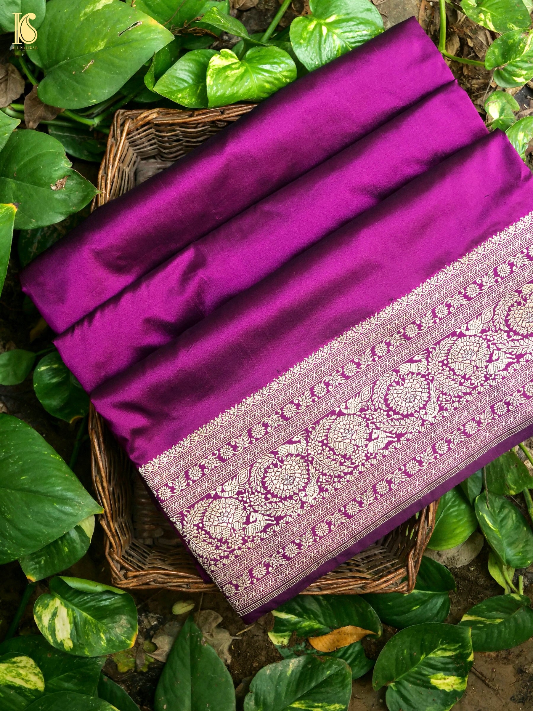 Banarasi Handloom Pure Katan Silk Kadwa Saree