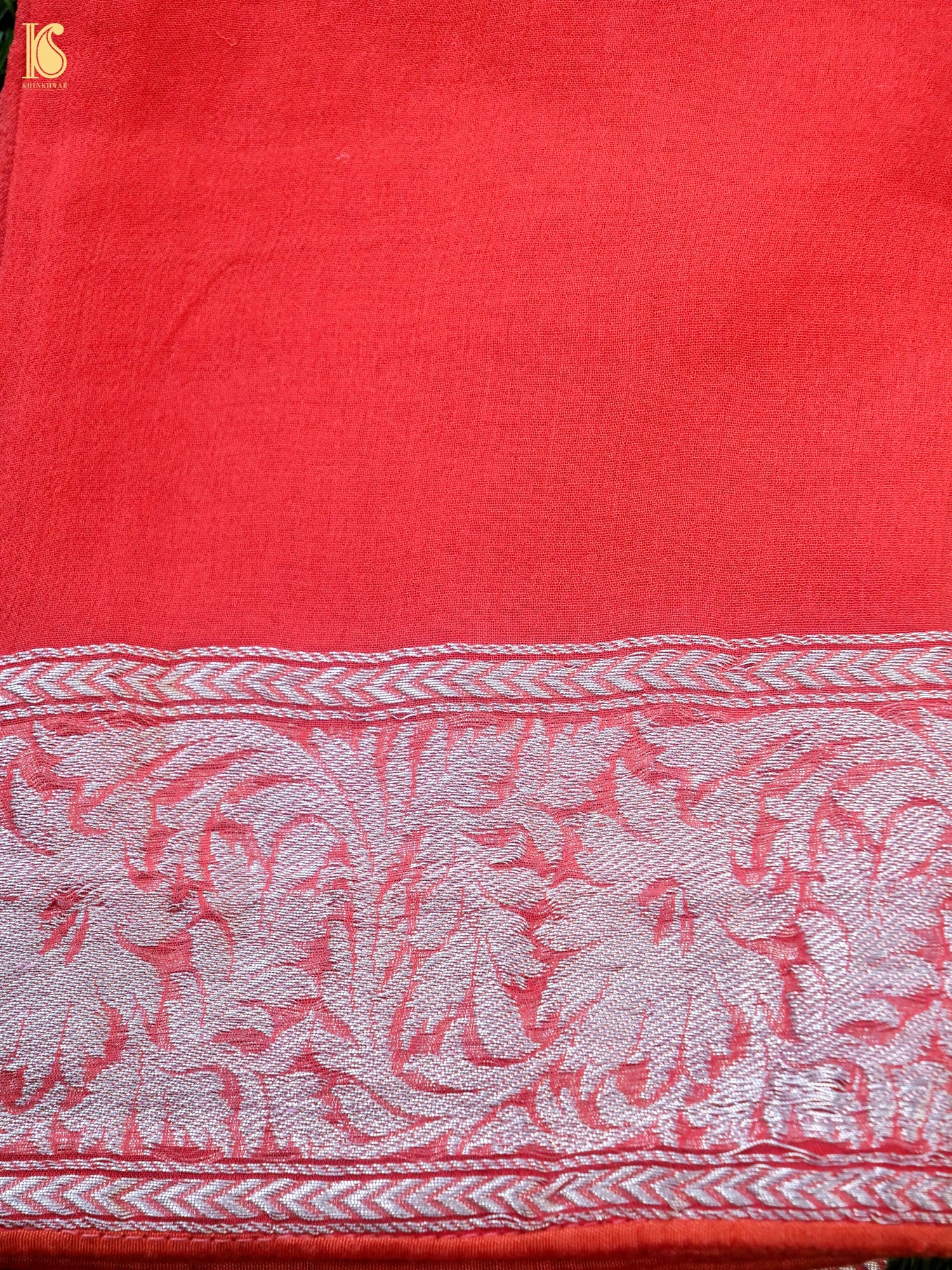 Pure Georgette Handloom Banarasi Shibori Saree