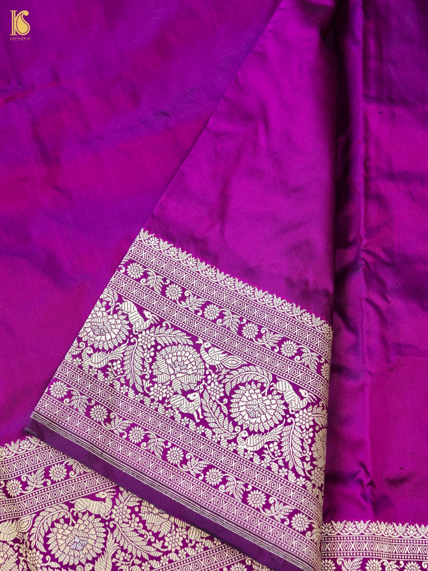 Banarasi Handloom Pure Katan Silk Kadwa Saree