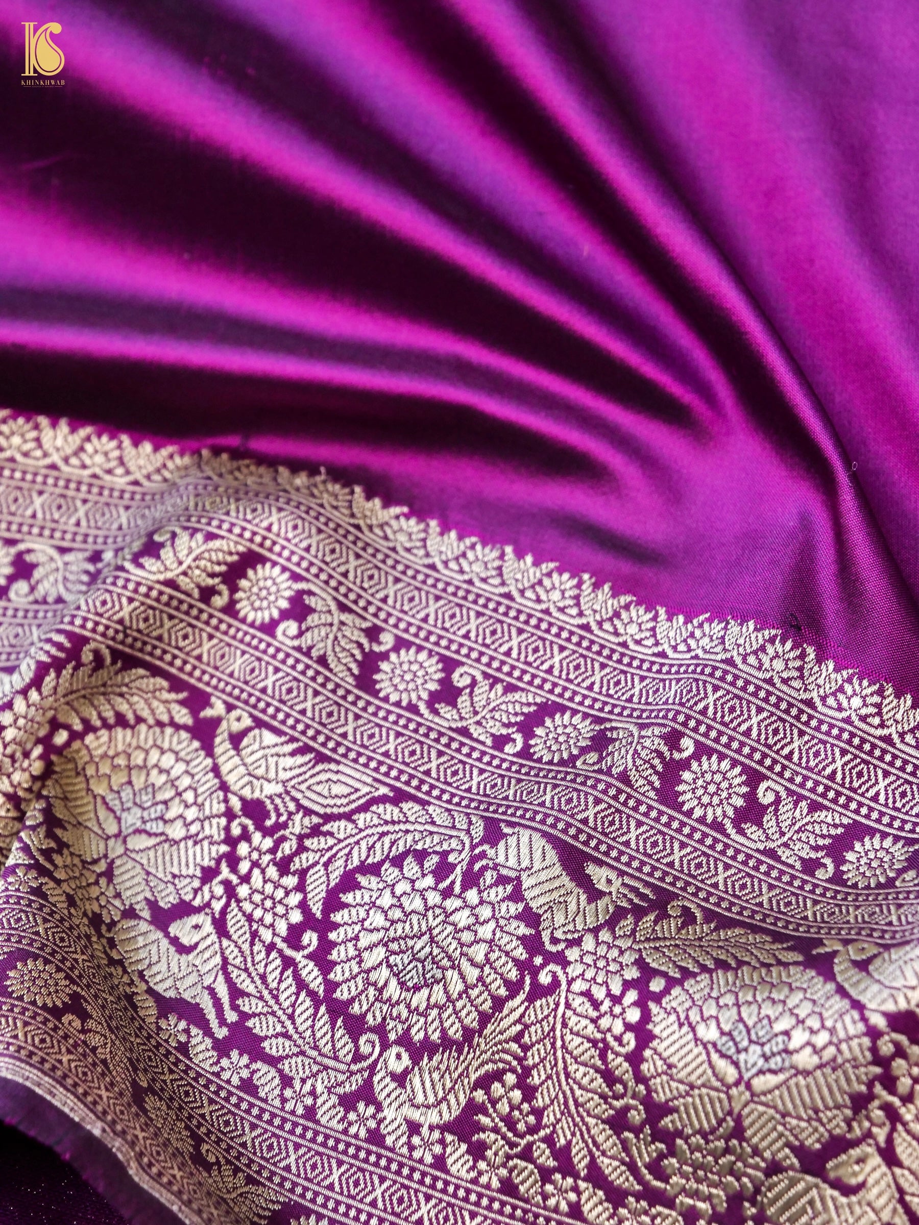 Banarasi Handloom Pure Katan Silk Kadwa Saree
