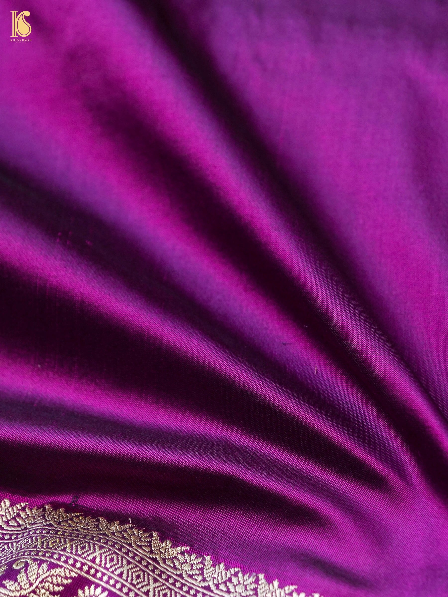 Banarasi Handloom Pure Katan Silk Kadwa Saree