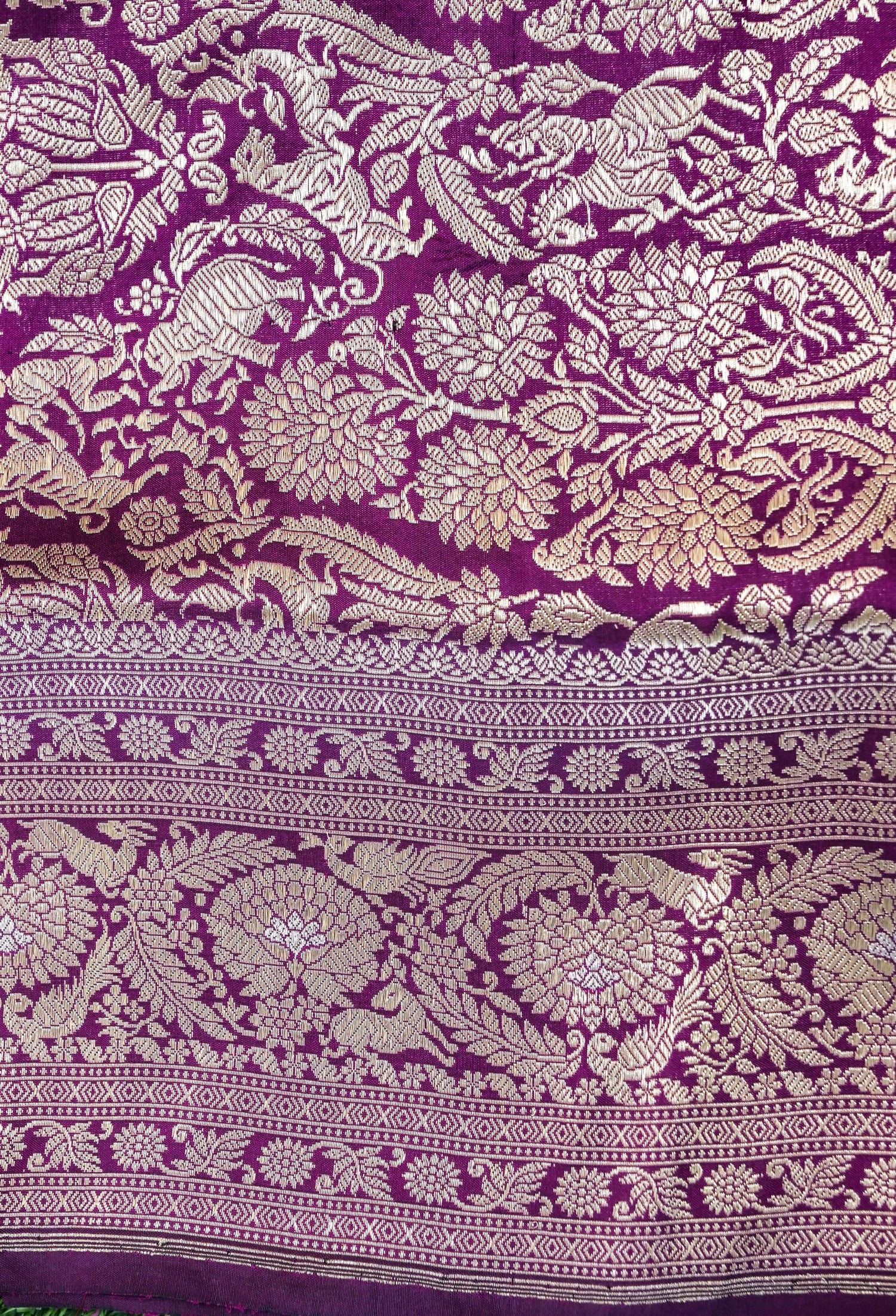 Banarasi Handloom Pure Katan Silk Kadwa Saree