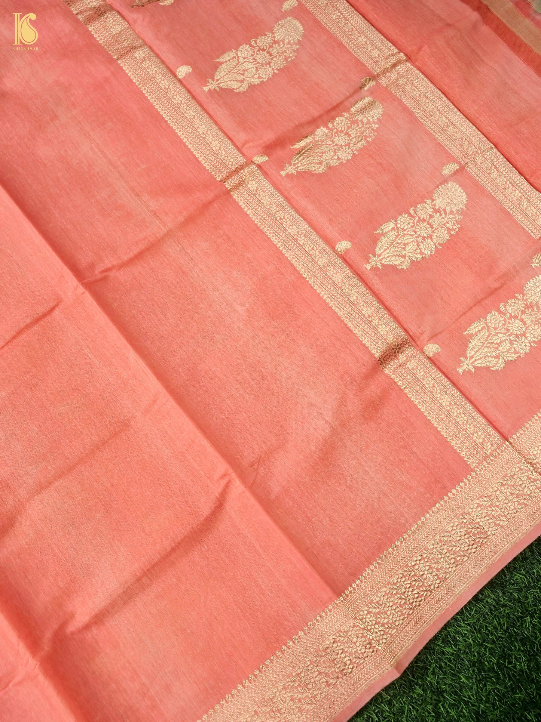 Handloom Pure Cotton Kadwa Banarasi Suit Fabric Set
