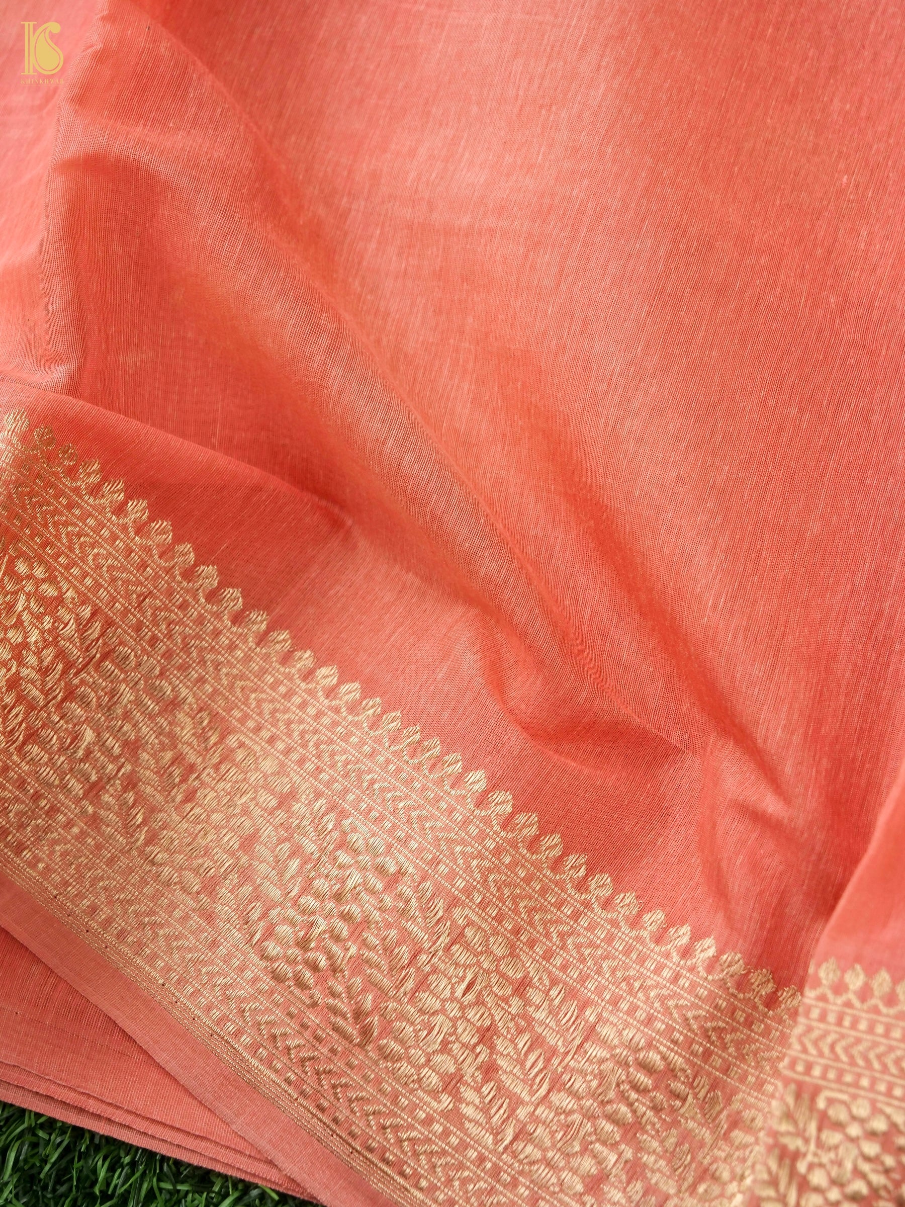 Handloom Pure Cotton Kadwa Banarasi Suit Fabric Set