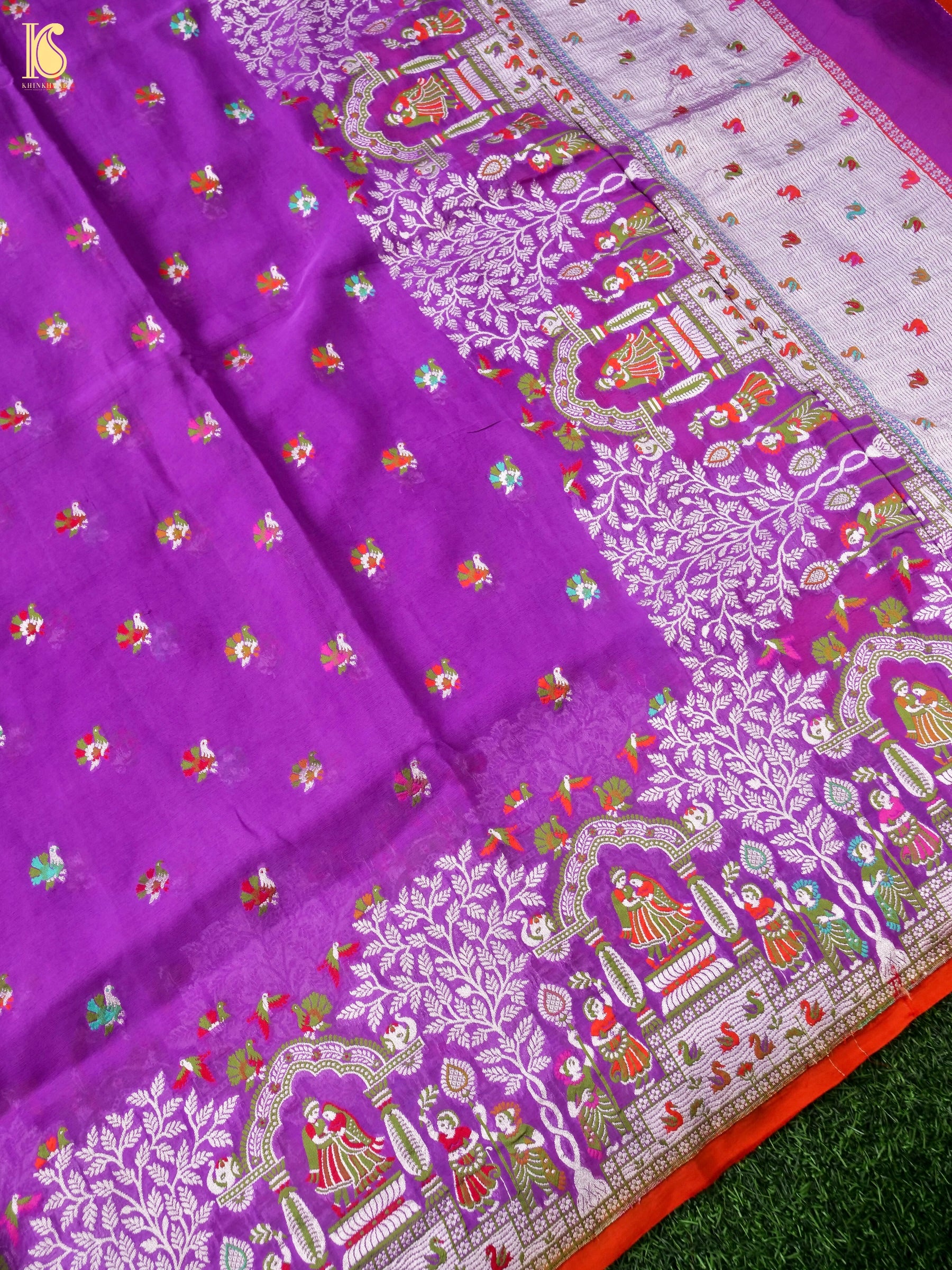 Pure Georgette Banarasi Meenakari Saree