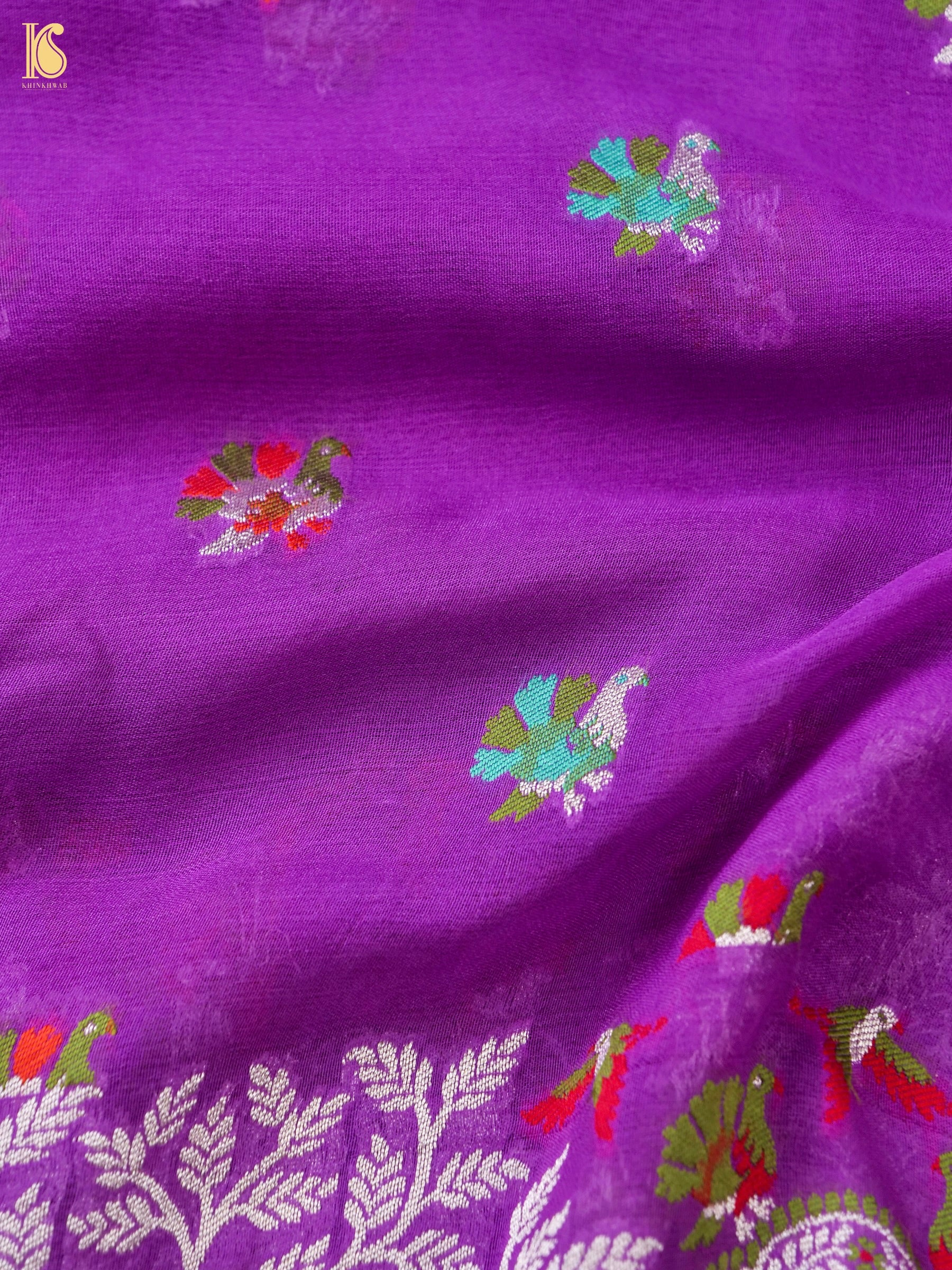 Pure Georgette Banarasi Meenakari Saree