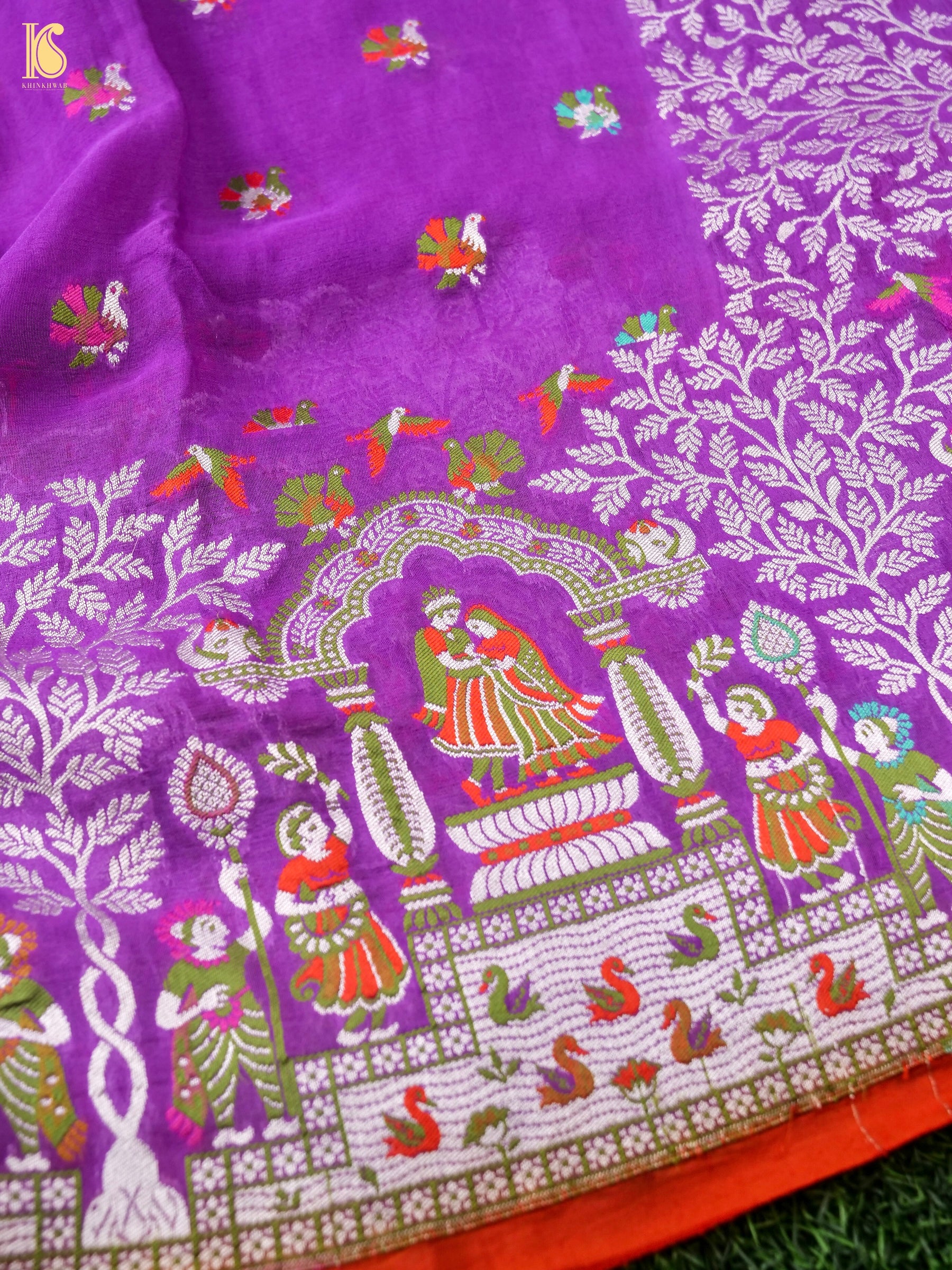 Pure Georgette Banarasi Meenakari Saree