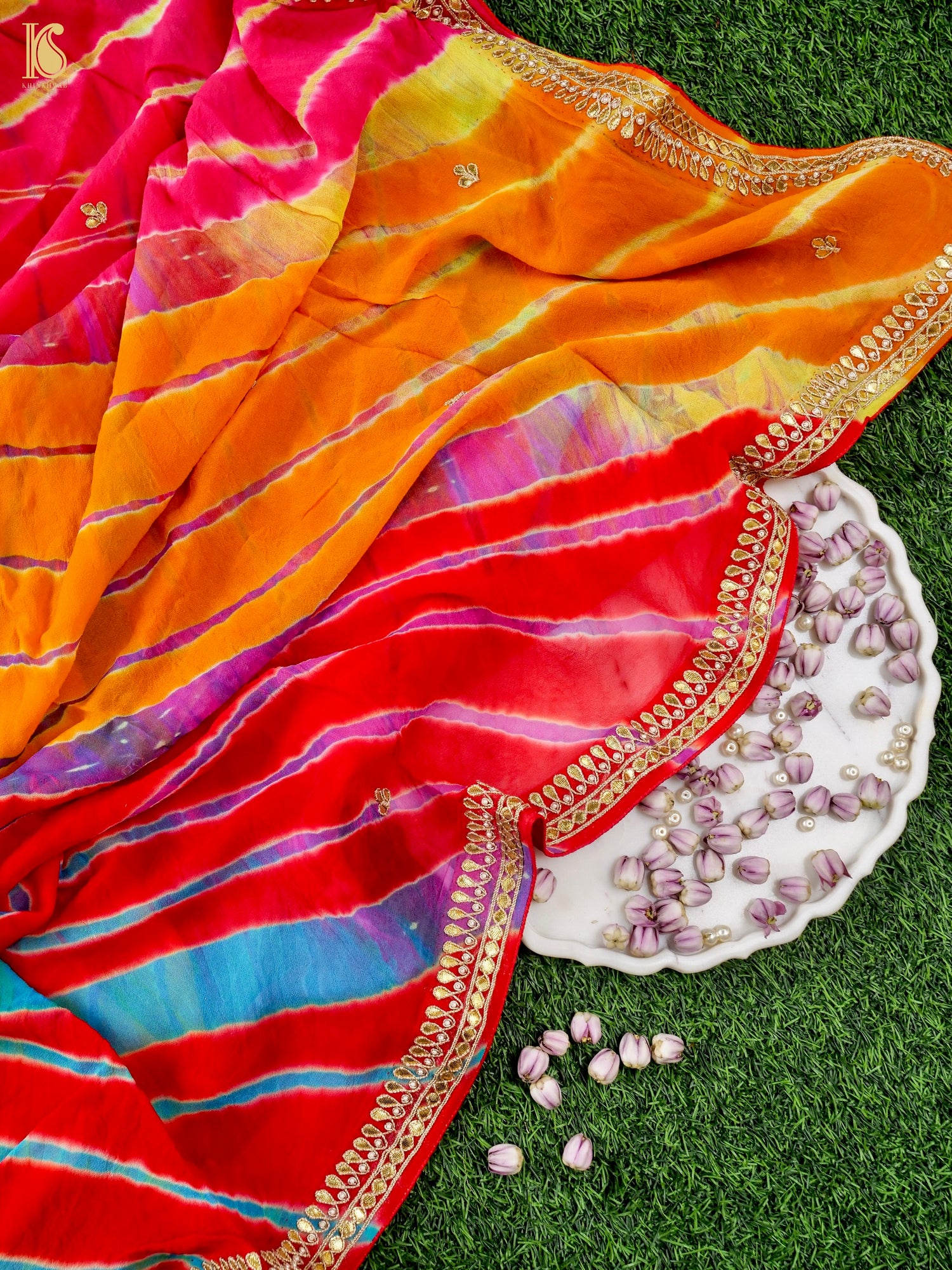 Pure Georgette Gotta Patti Bandhani Dupatta