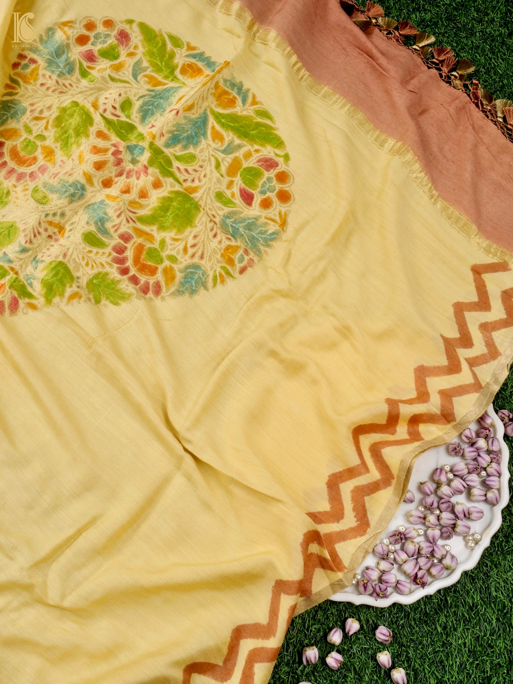 Moonga Silk Handloom Banarasi Dupatta