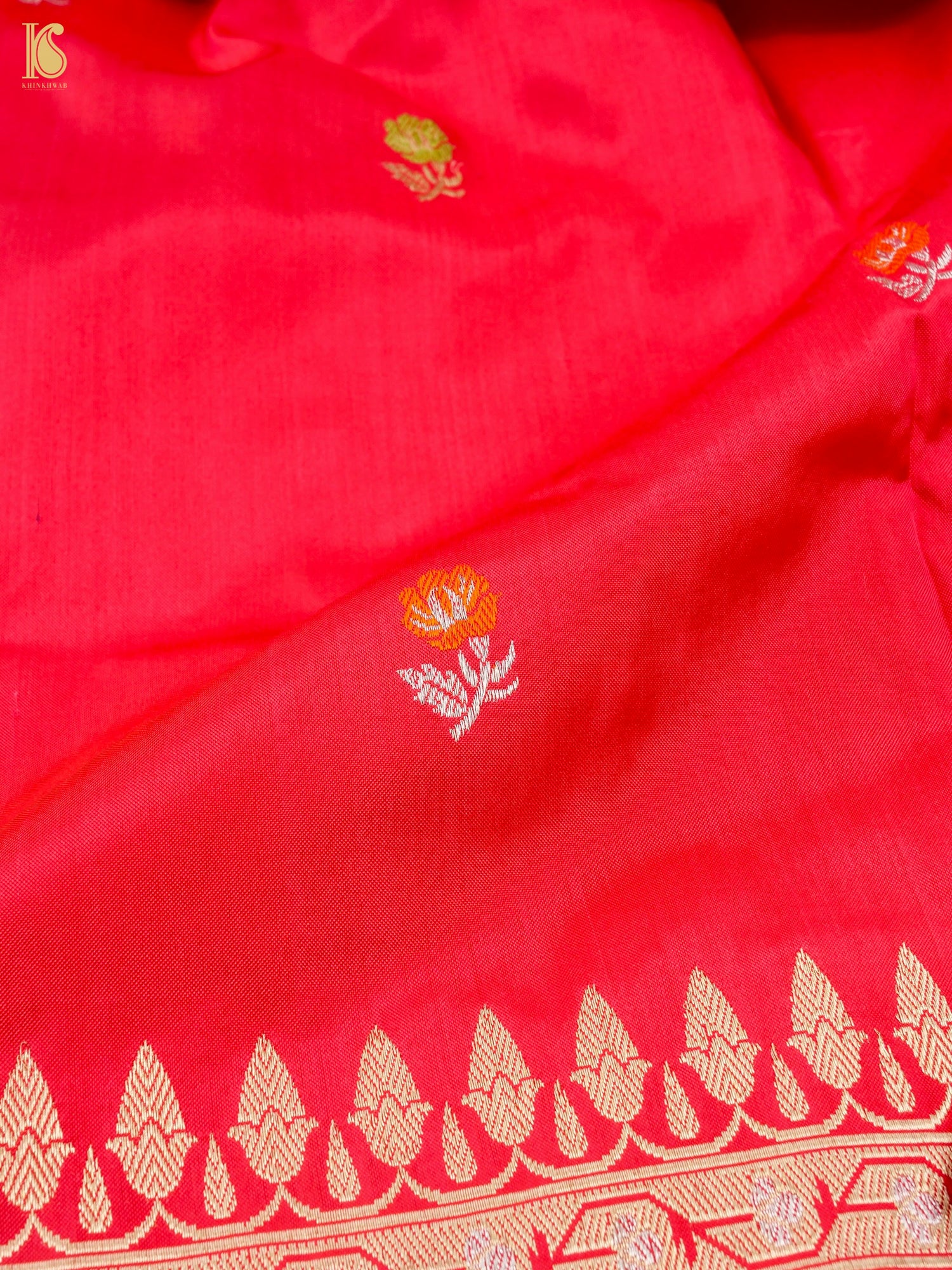 Handloom Banarasi Katan Silk Kadwa Ektara Kumudini Dupatta