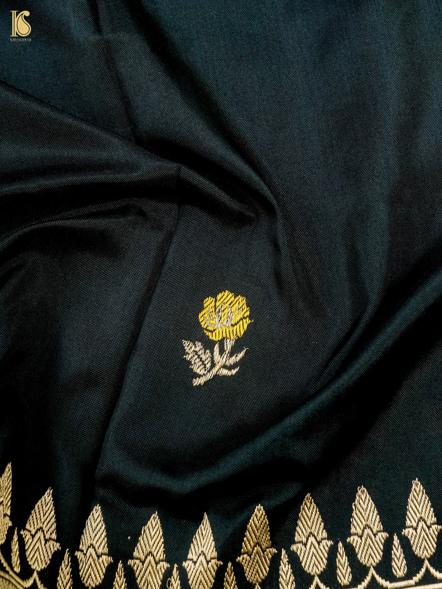 Handloom Banarasi Katan Silk Kadwa Ektara Kumudini Dupatta