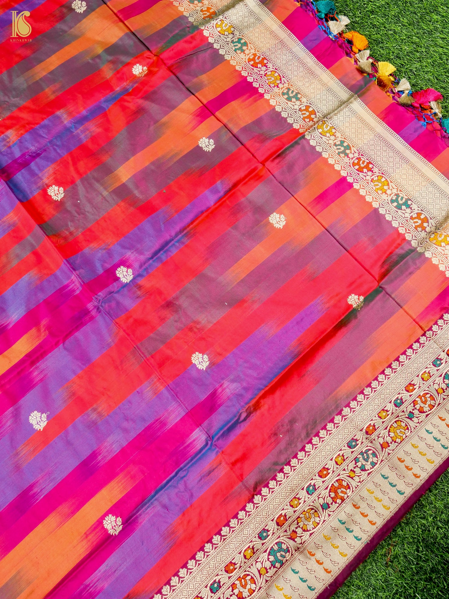 Handloom Banarasi Rangkat Silk Dupatta