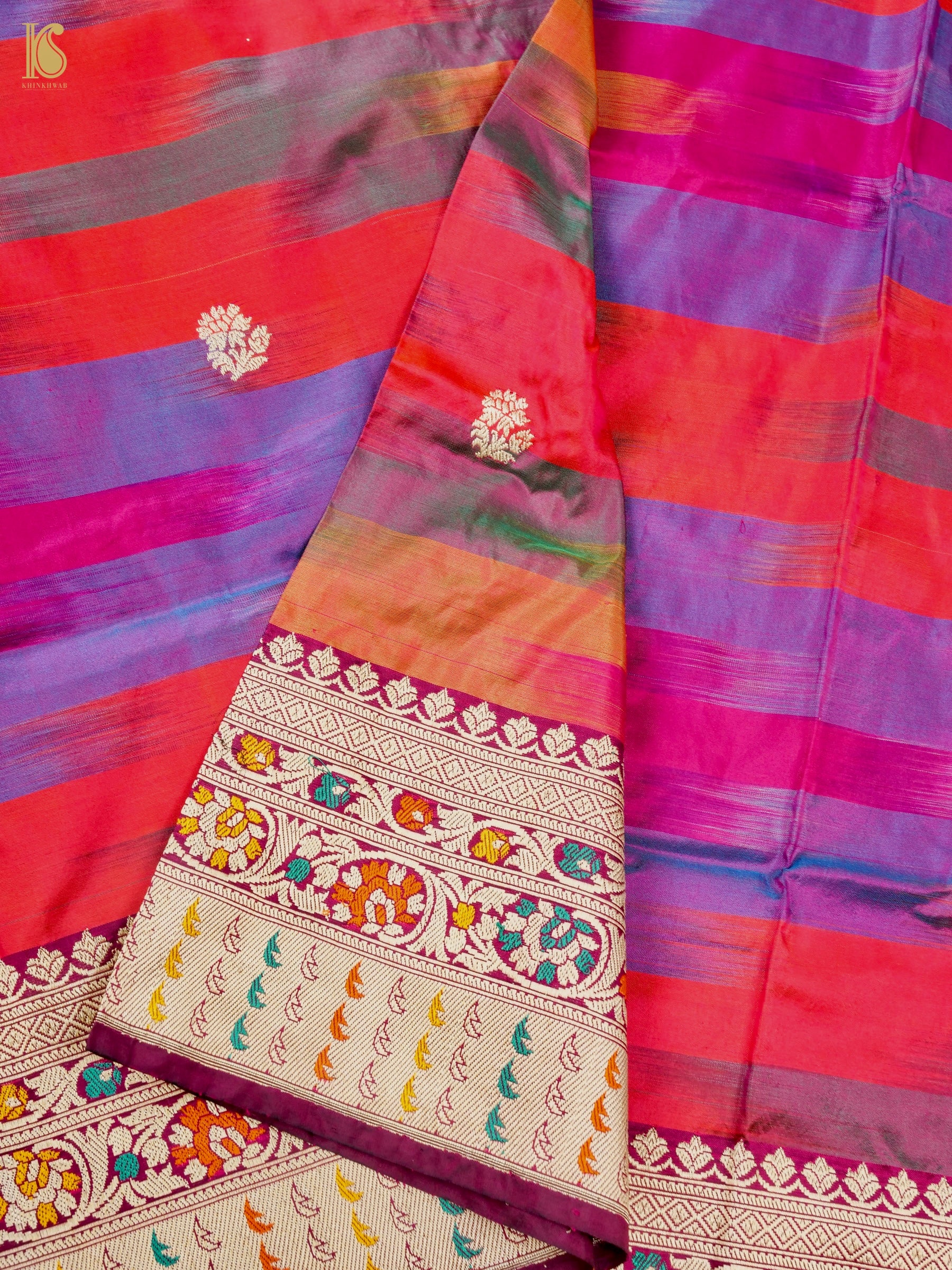 Handloom Banarasi Rangkat Silk Dupatta