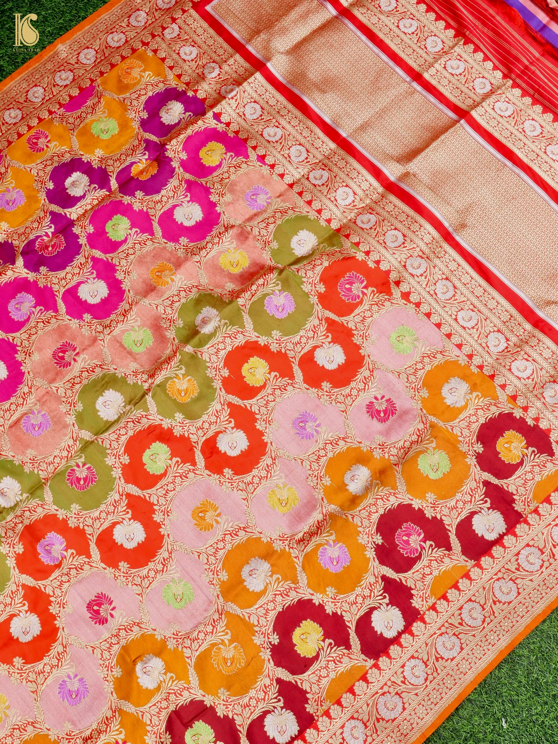 Handloom Banarasi Rangkat Silk Dupatta