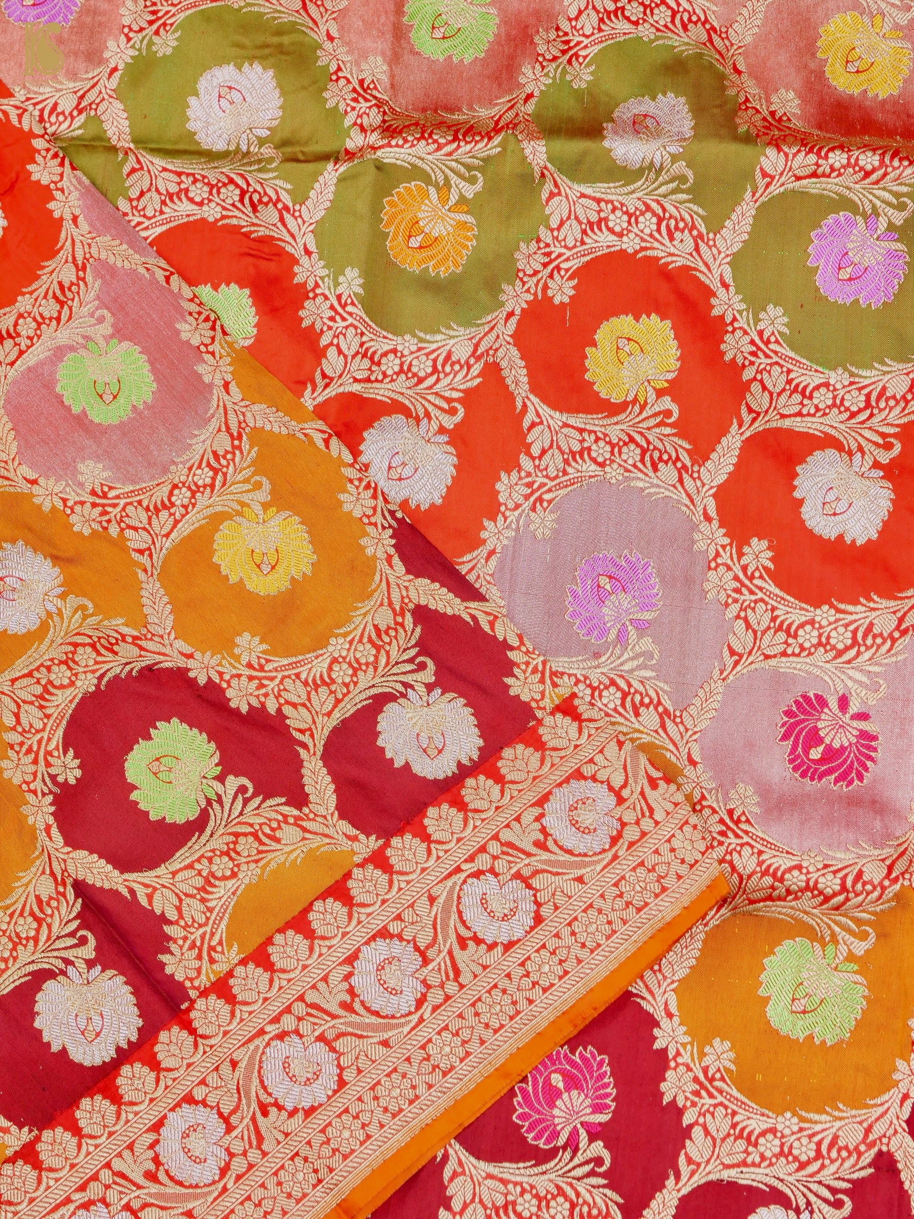 Handloom Banarasi Rangkat Silk Dupatta