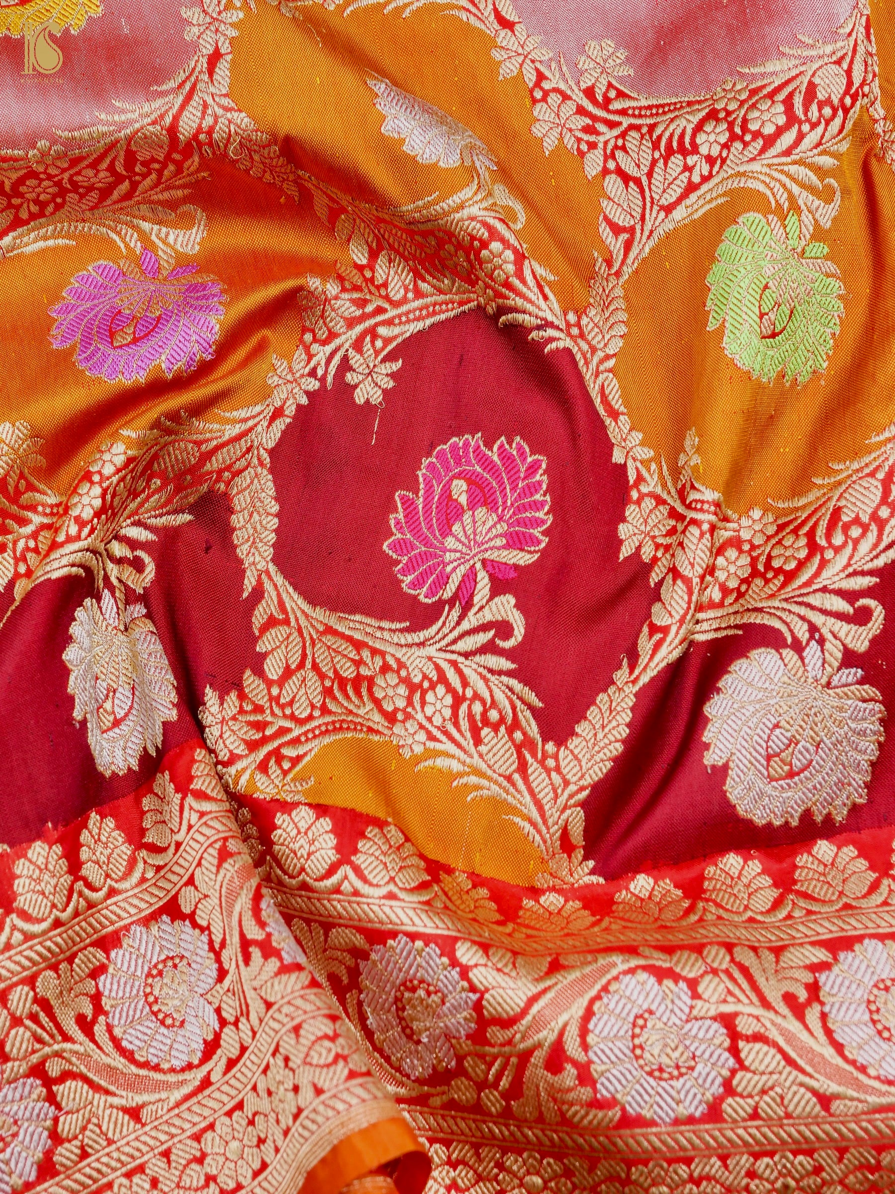 Handloom Banarasi Rangkat Silk Dupatta