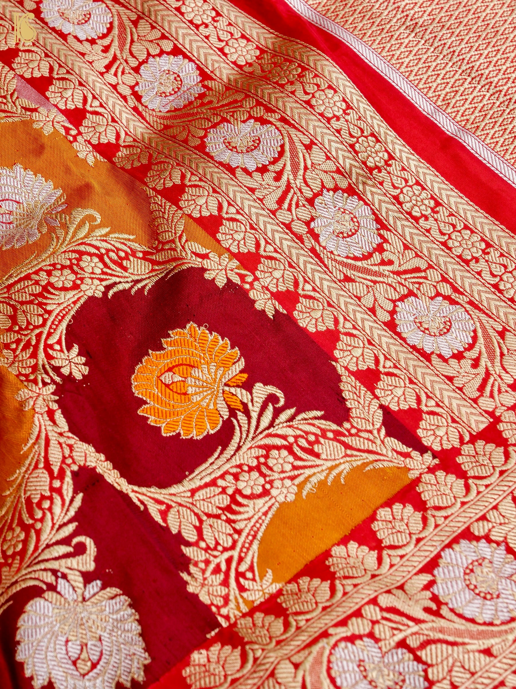 Handloom Banarasi Rangkat Silk Dupatta