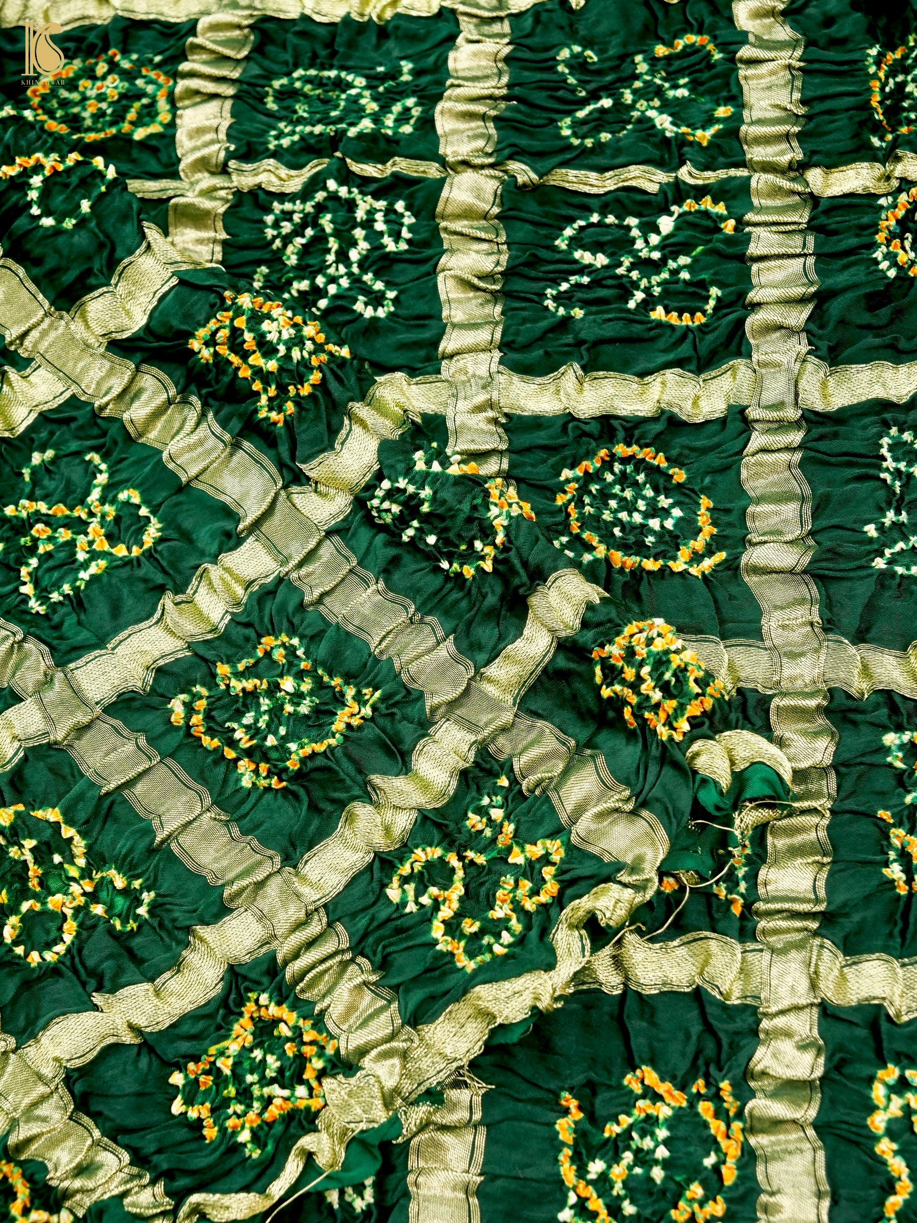 Hand Block Ajrakh Modal Silk Gharchola Dupatta
