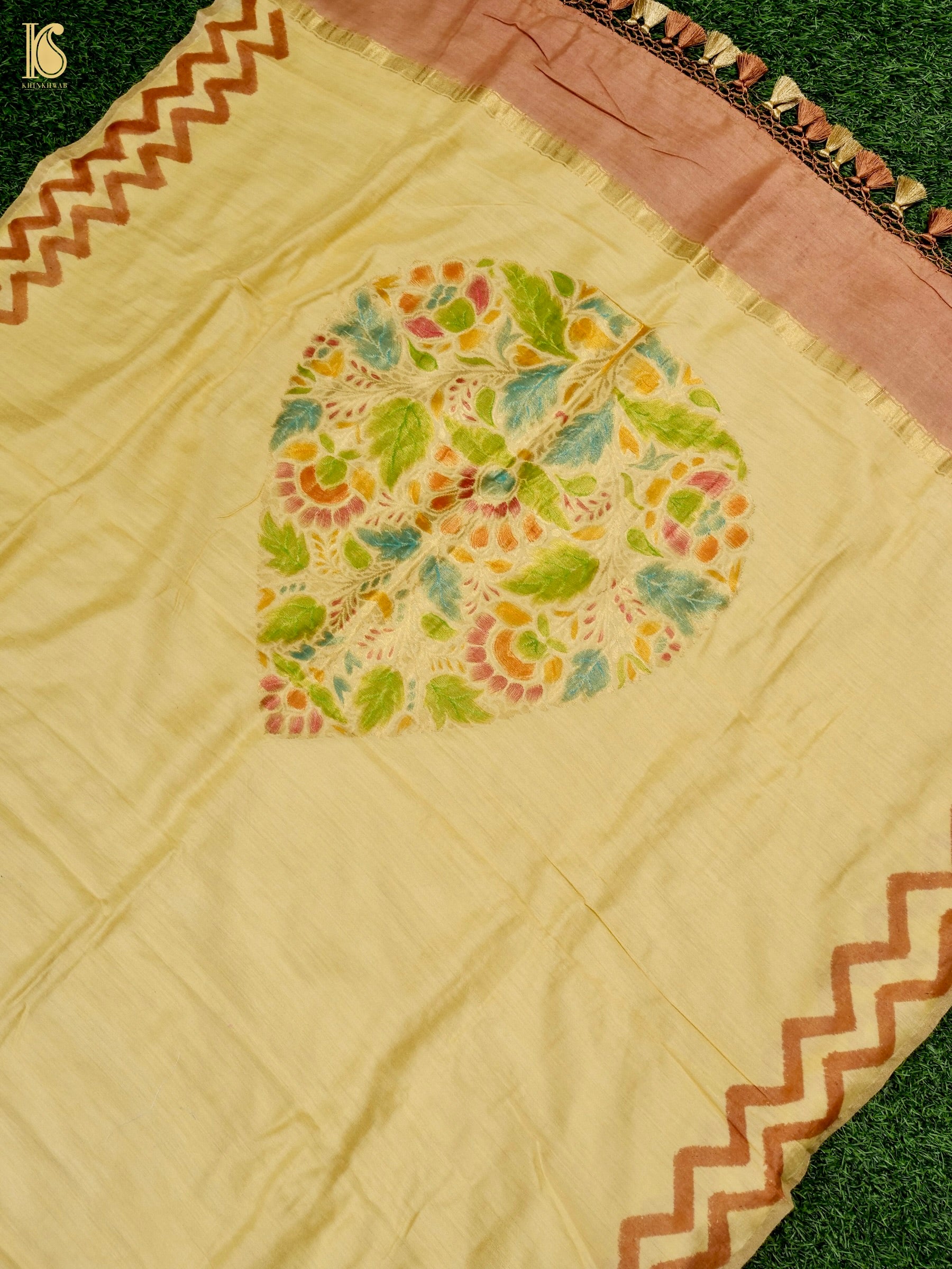 Moonga Silk Handloom Banarasi Dupatta