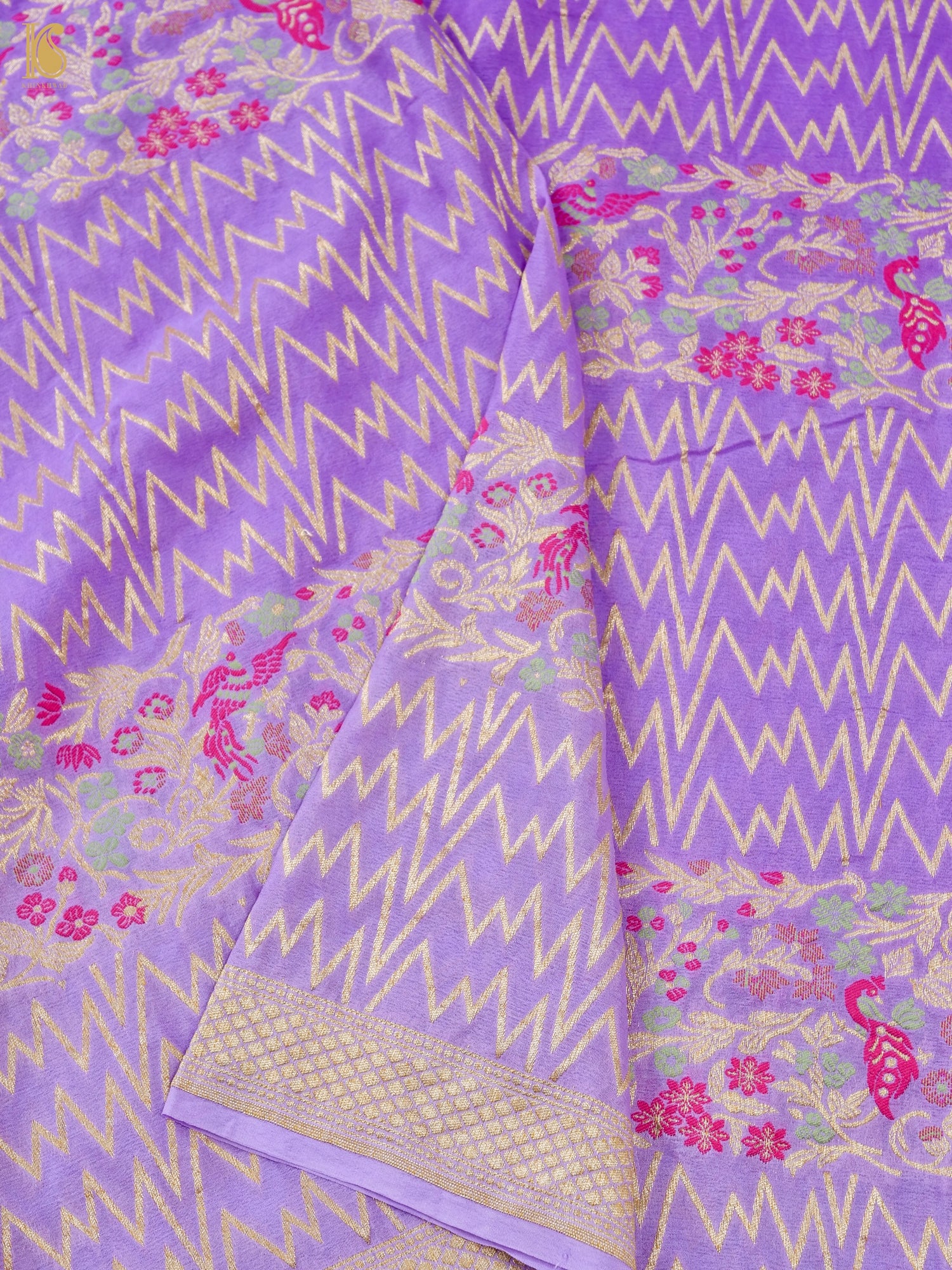 Pure Georgette Silk Meenakari Banarasi Jaal Dupatta