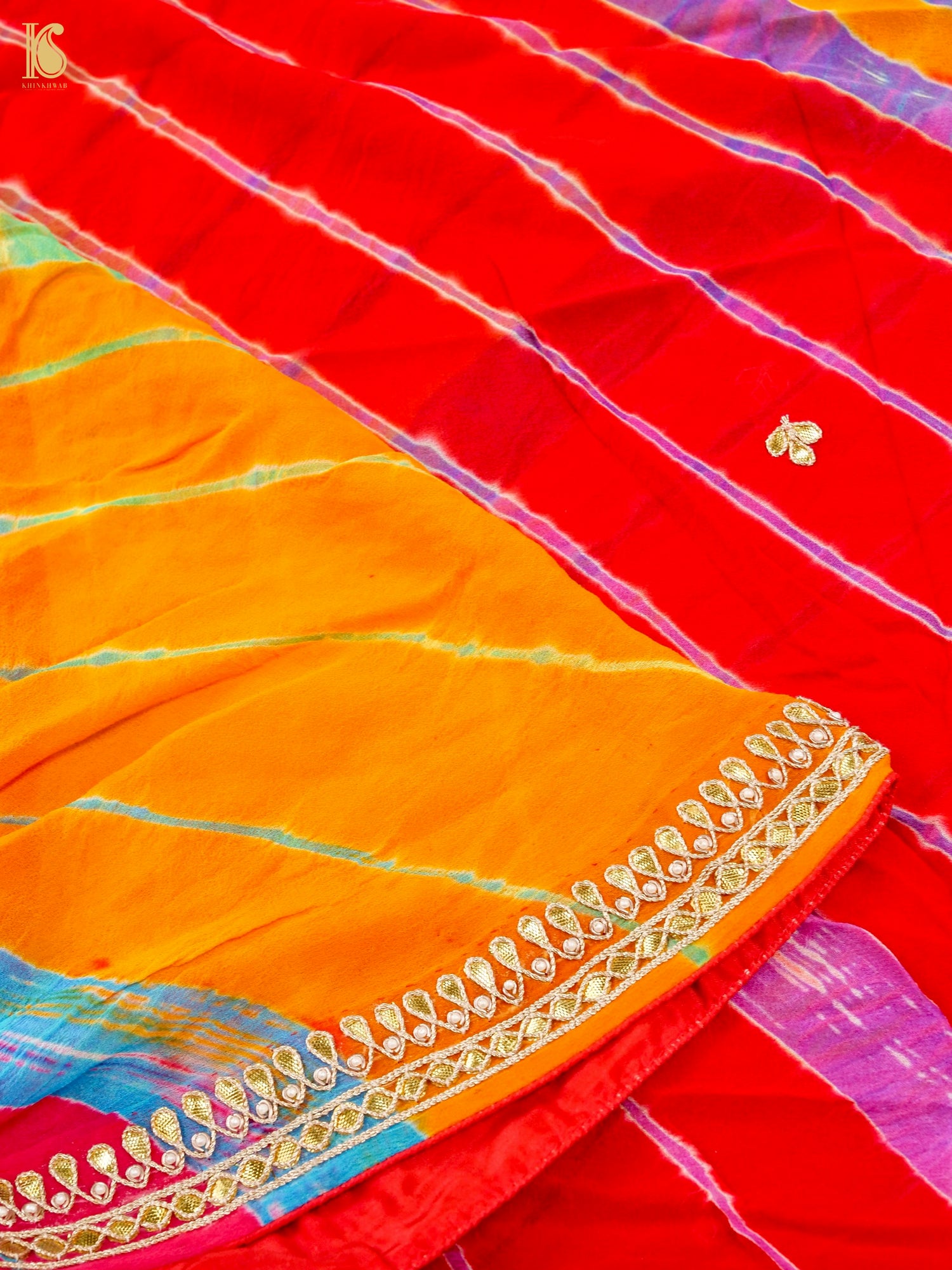 Pure Georgette Gotta Patti Bandhani Dupatta