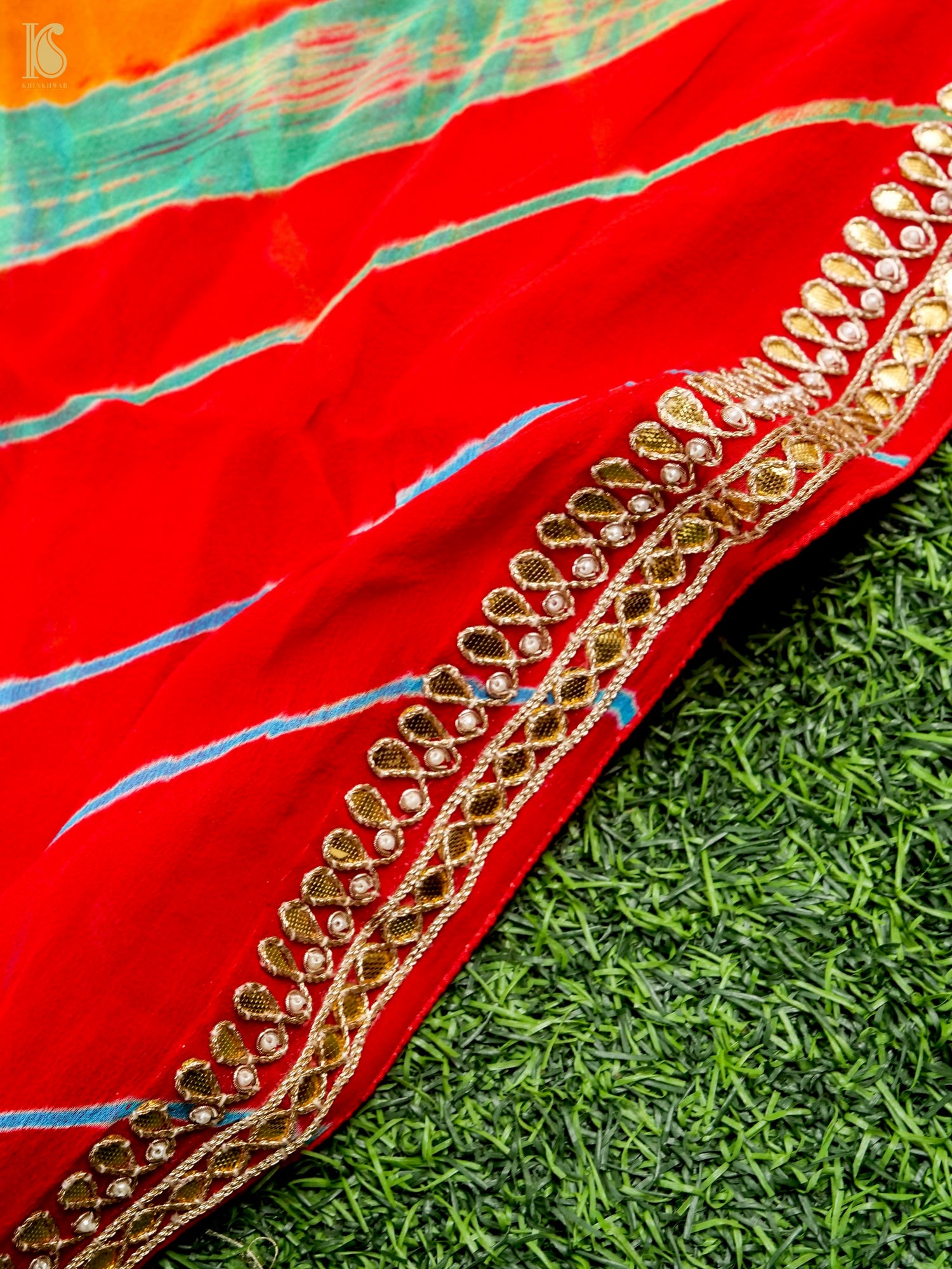 Pure Georgette Gotta Patti Bandhani Dupatta