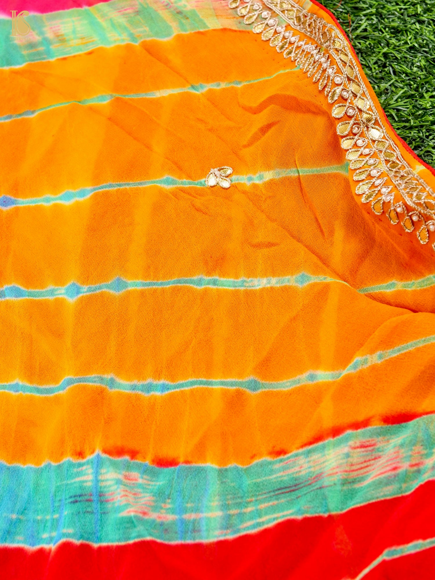 Pure Georgette Gotta Patti Bandhani Dupatta