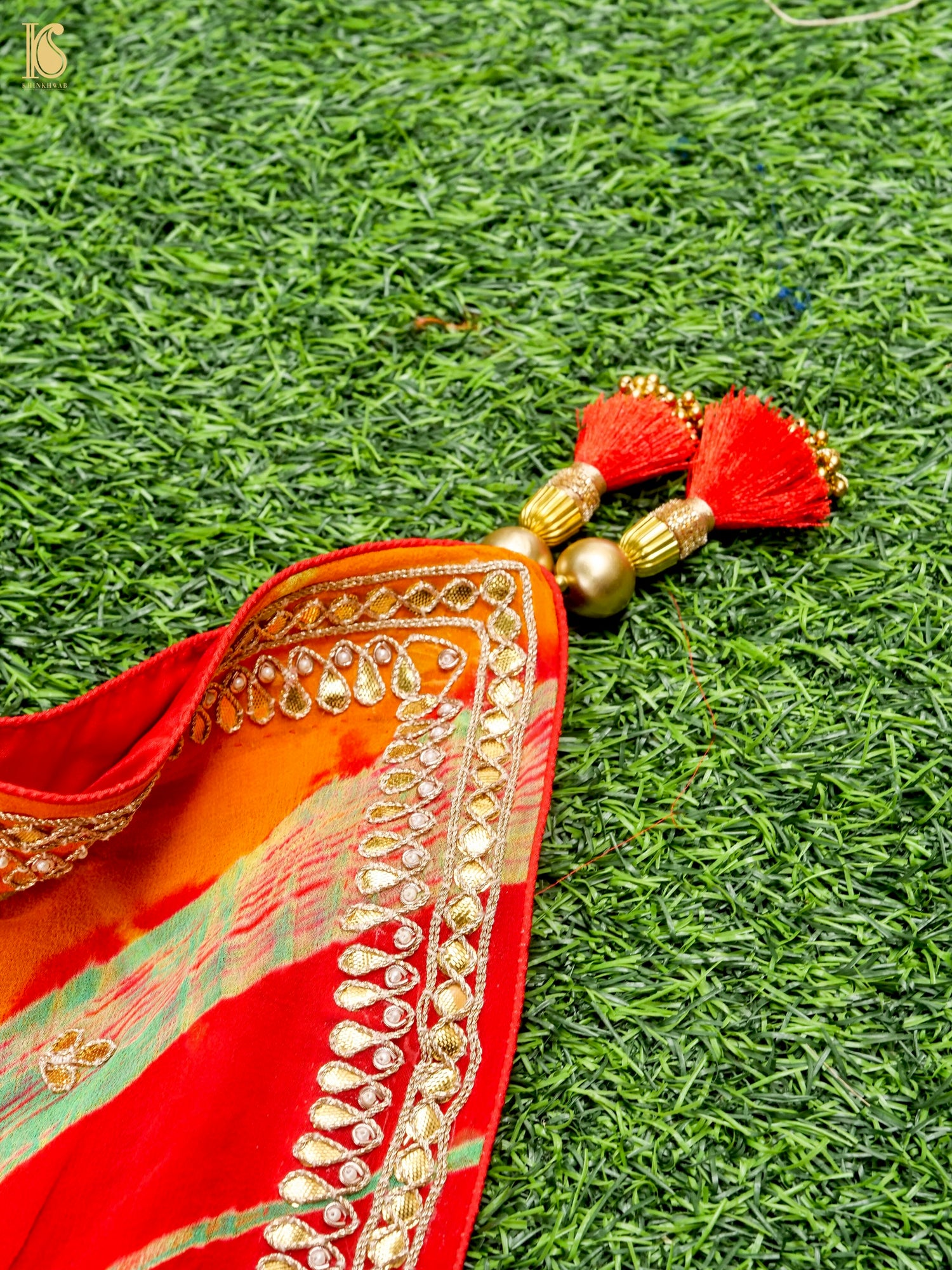 Pure Georgette Gotta Patti Bandhani Dupatta