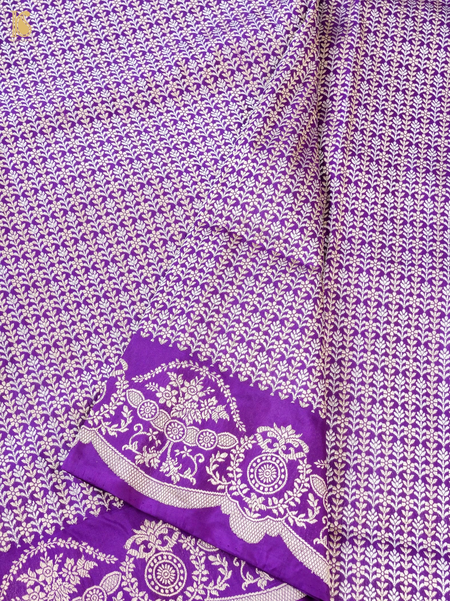 Banarasi Handloom Pure Katan Silk Kadwa Saree