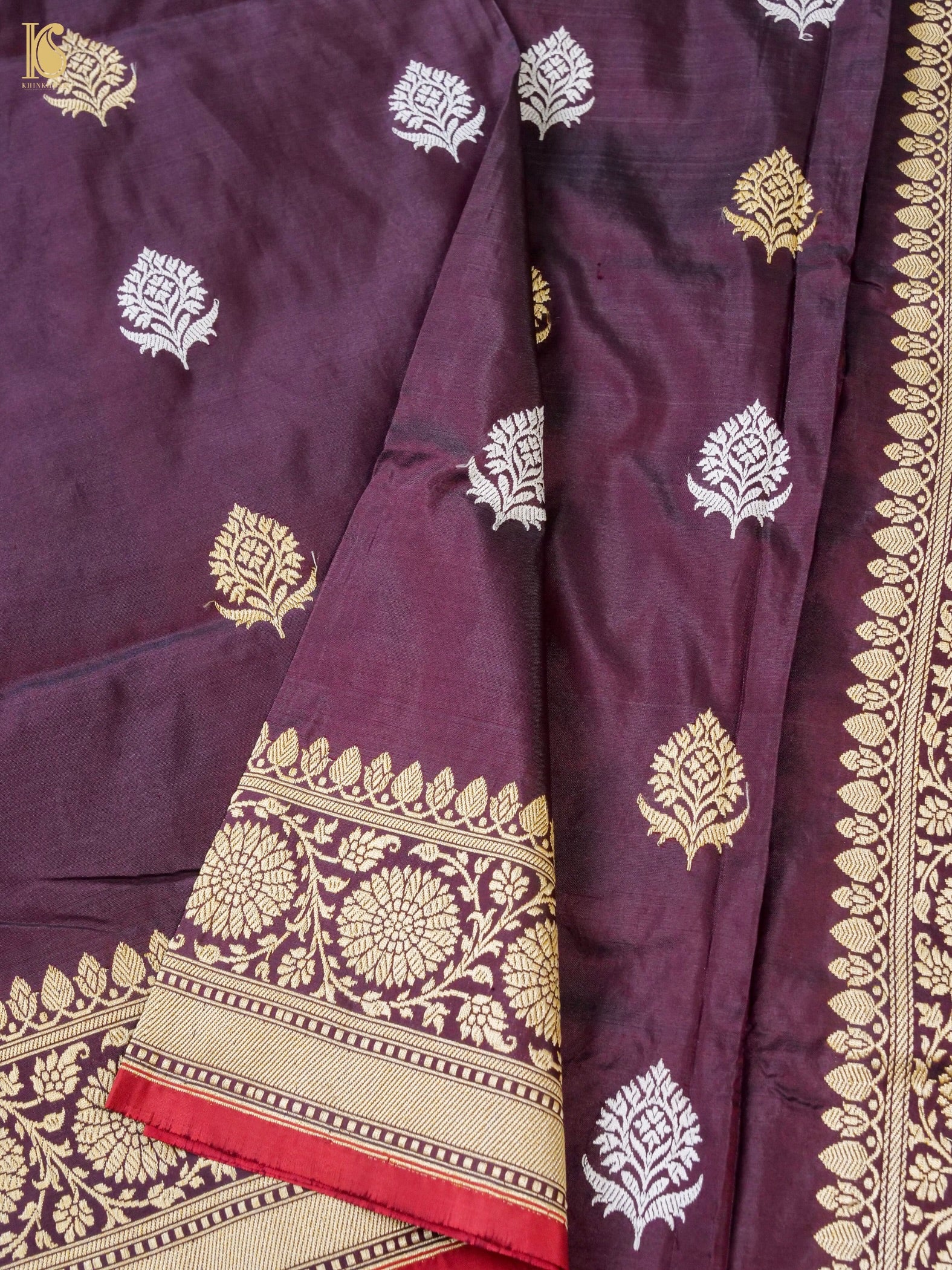 Banarasi Handloom Pure Katan Silk Kadwa Saree
