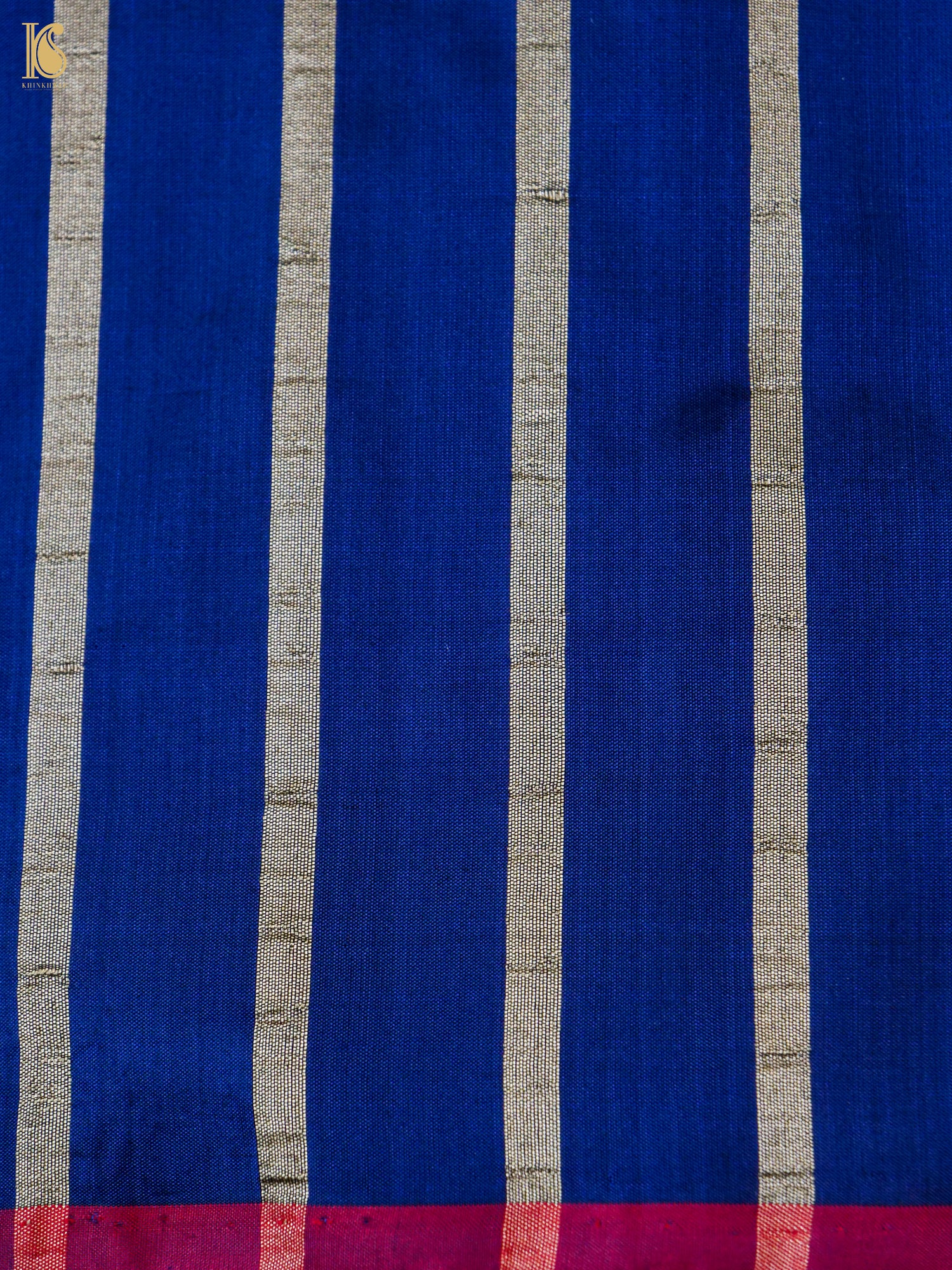 Handloom Banarasi Silk Tanchoi Floral Saree