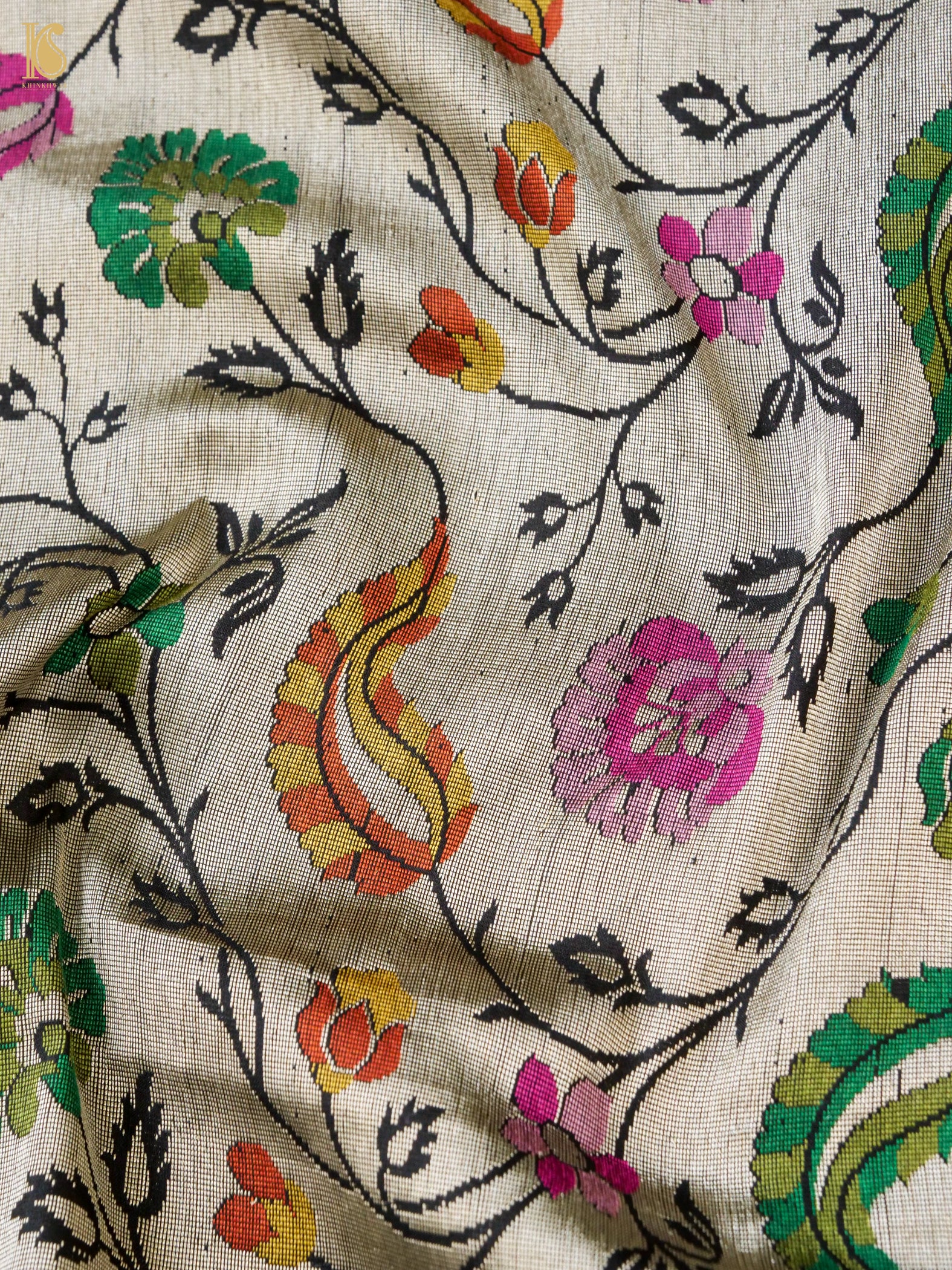 Handloom Banarasi Silk Kinkhab Saree