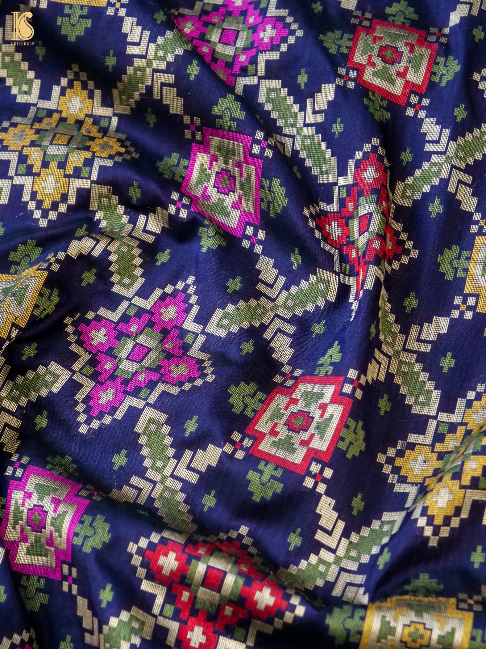 Handwoven Banarasi Katan Silk Patola Saree