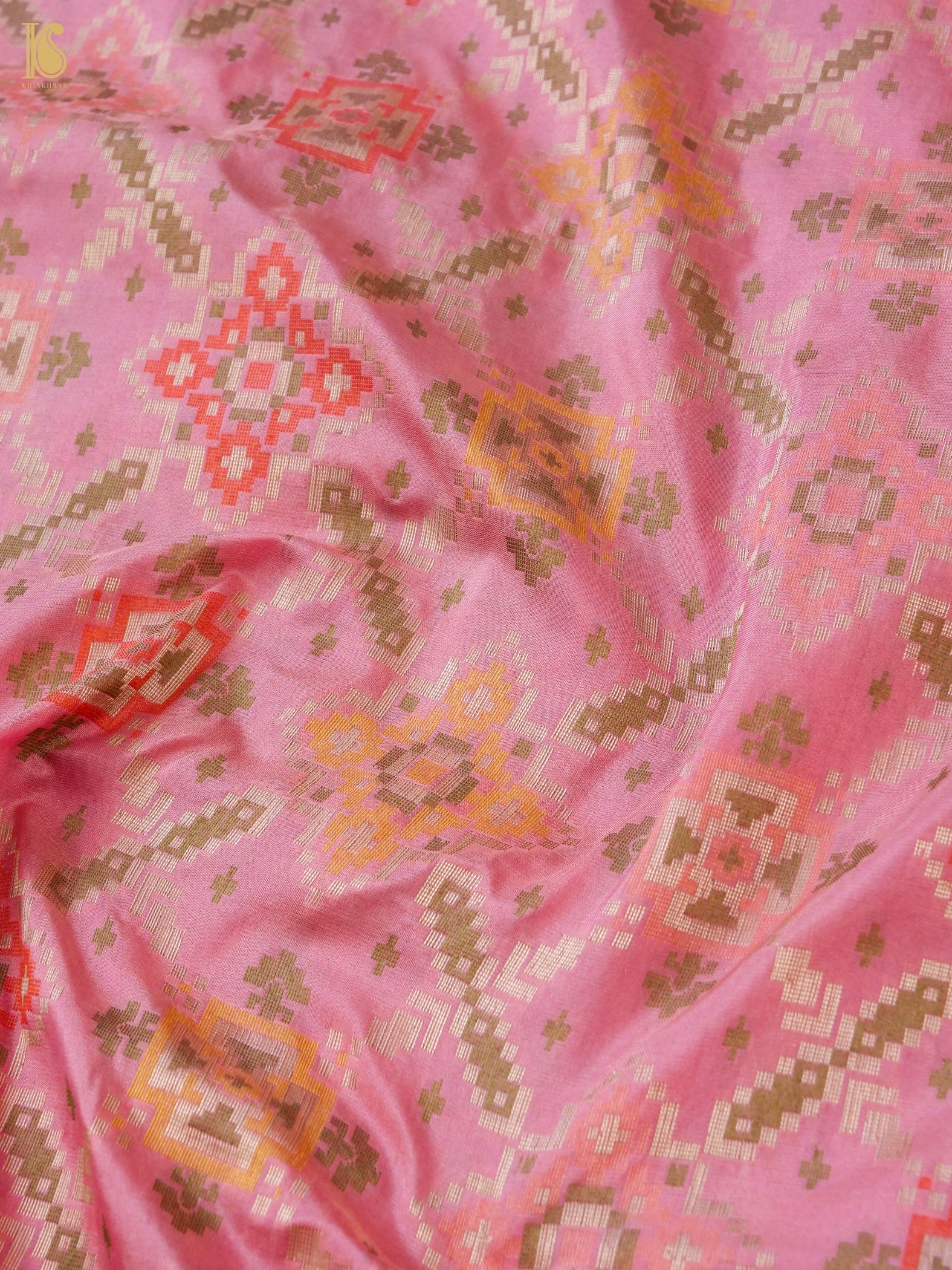 Handwoven Banarasi Katan Silk Patola Saree