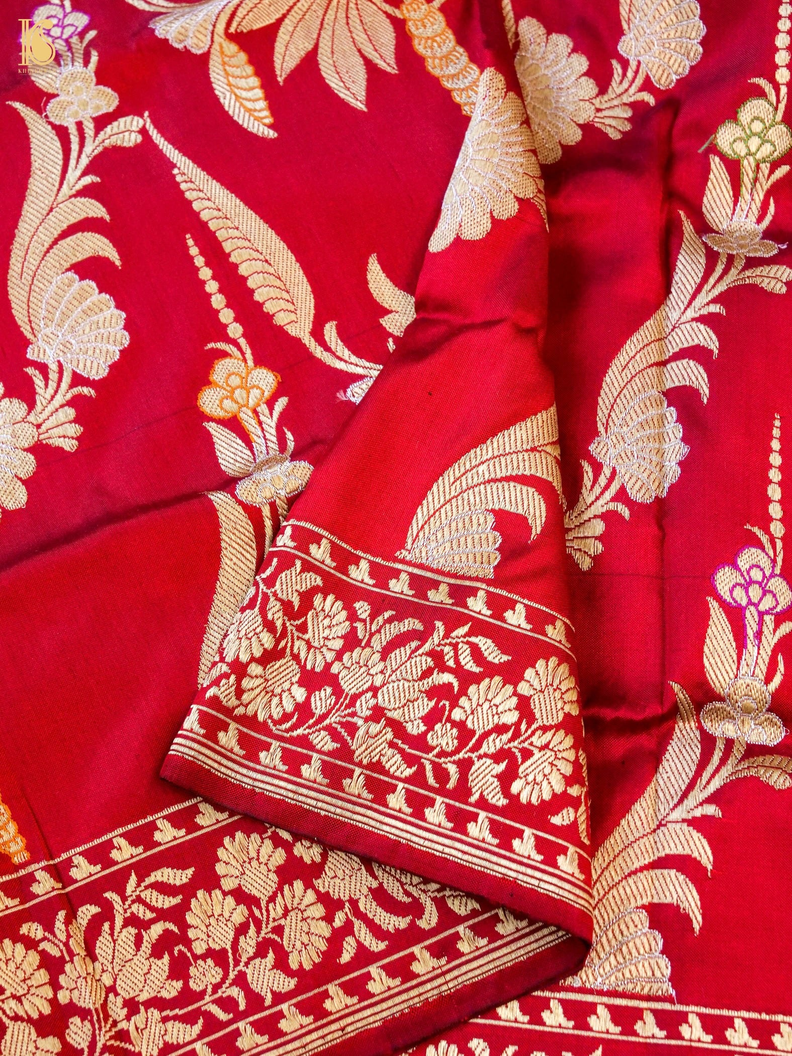 Handwoven Banarasi Katan Silk Kadwa Dupatta