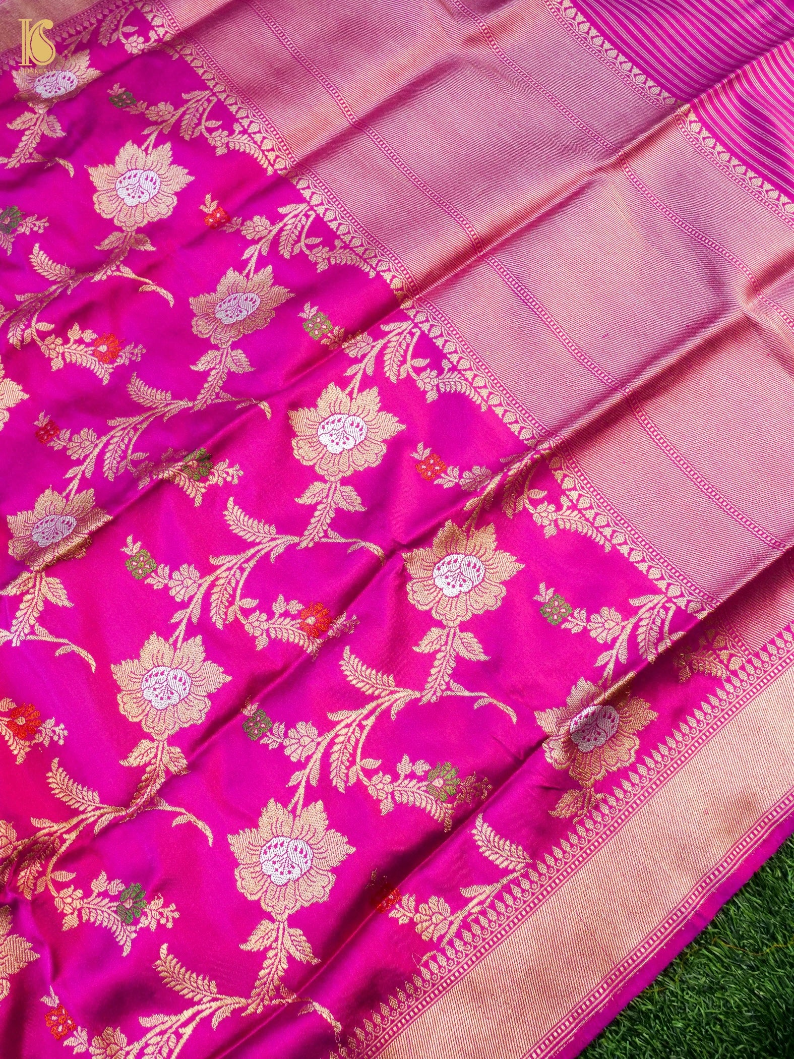 Handwoven Banarasi Katan Silk Kadwa Dupatta