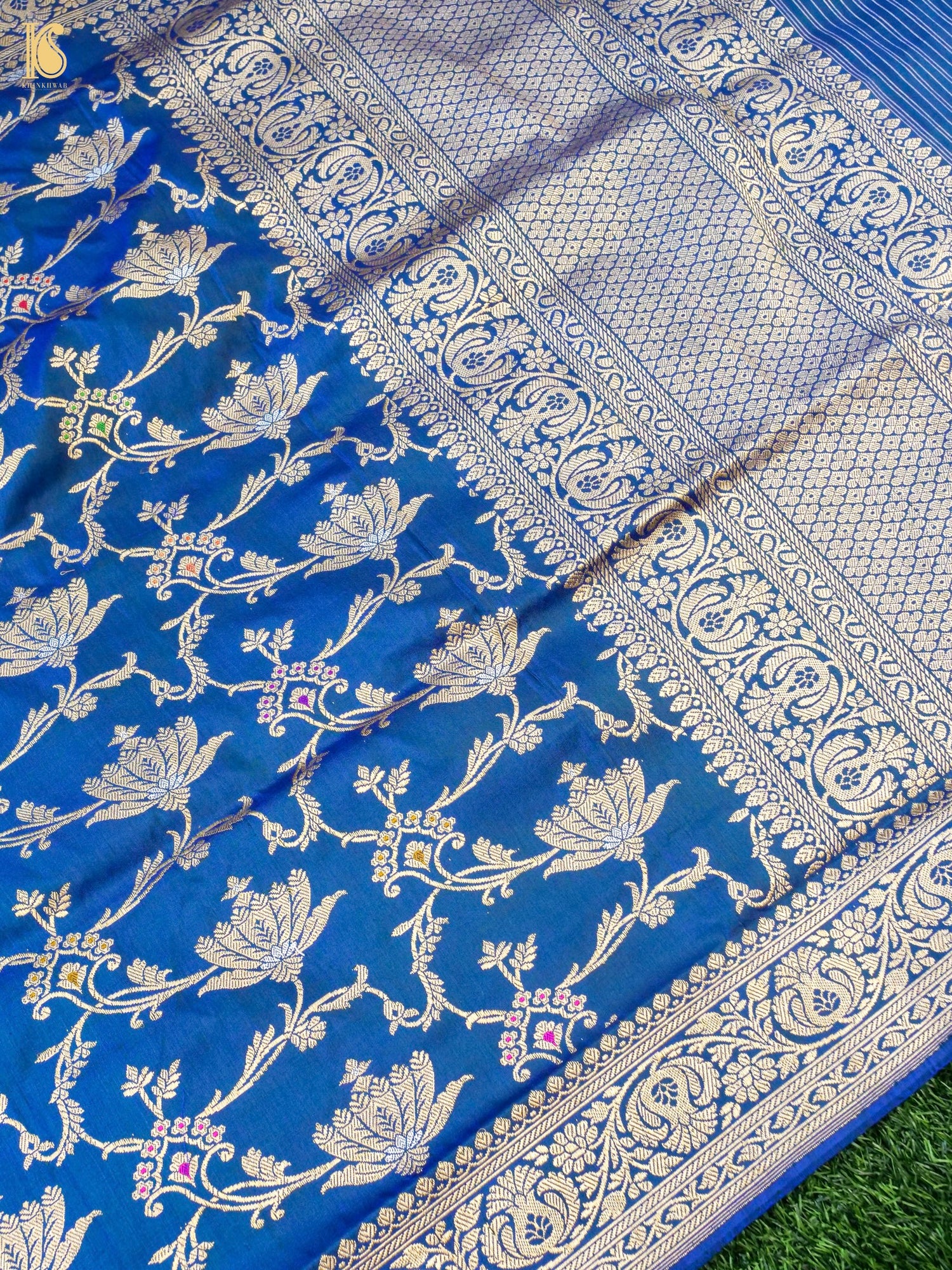 Handwoven Banarasi Katan Silk Kadwa Dupatta