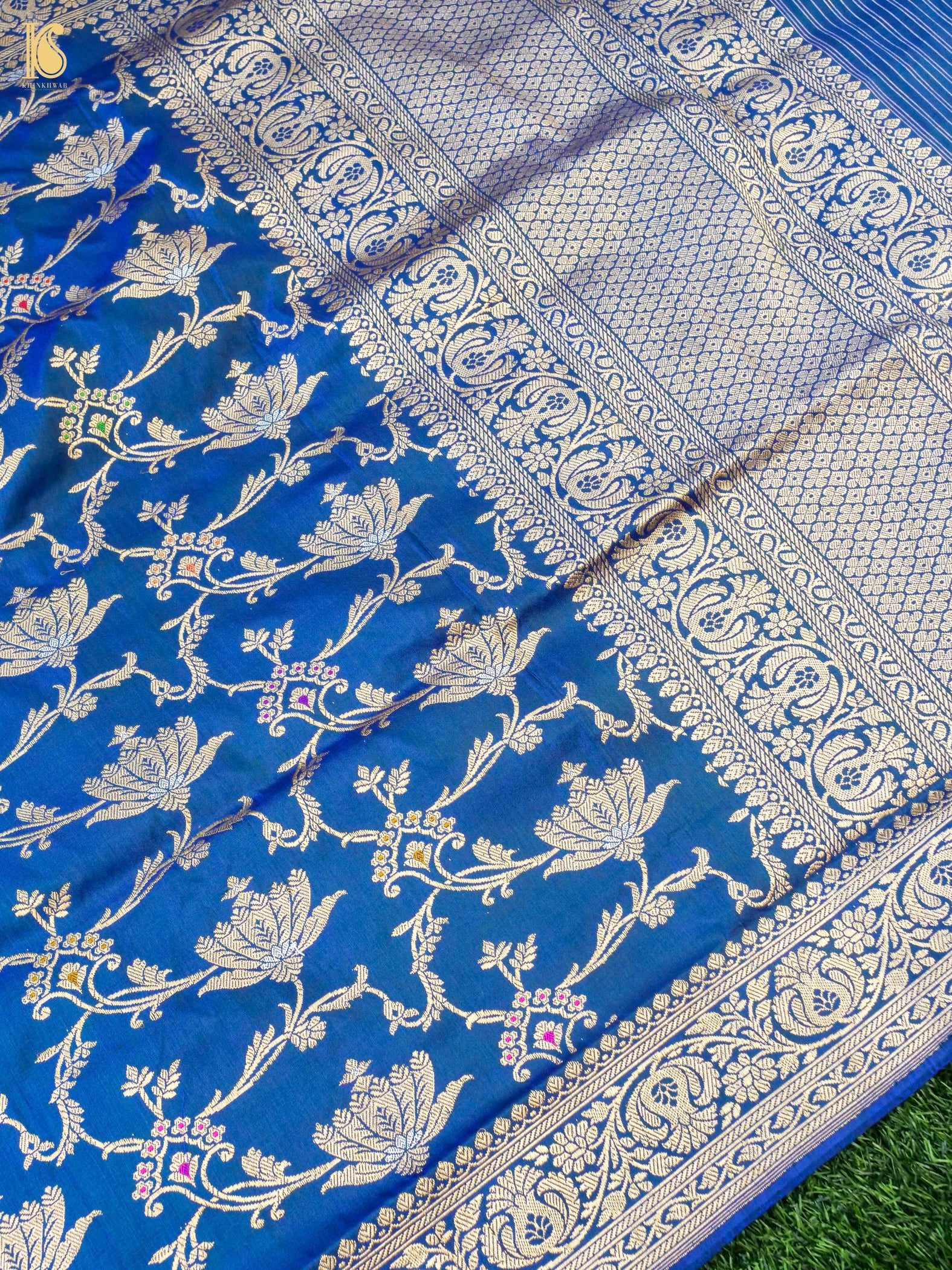 Handwoven Banarasi Katan Silk Kadwa Dupatta