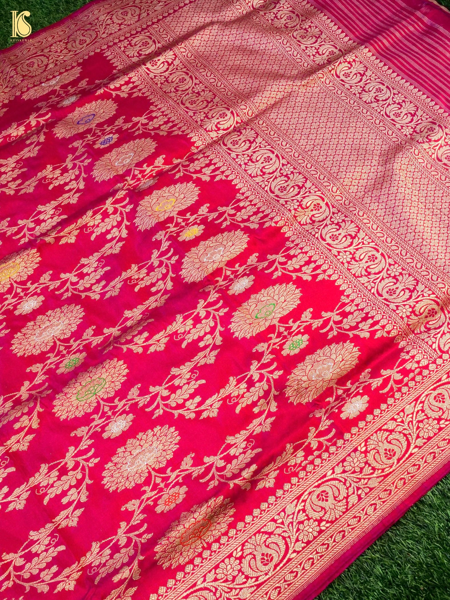 Handwoven Banarasi Katan Silk Kadwa Dupatta
