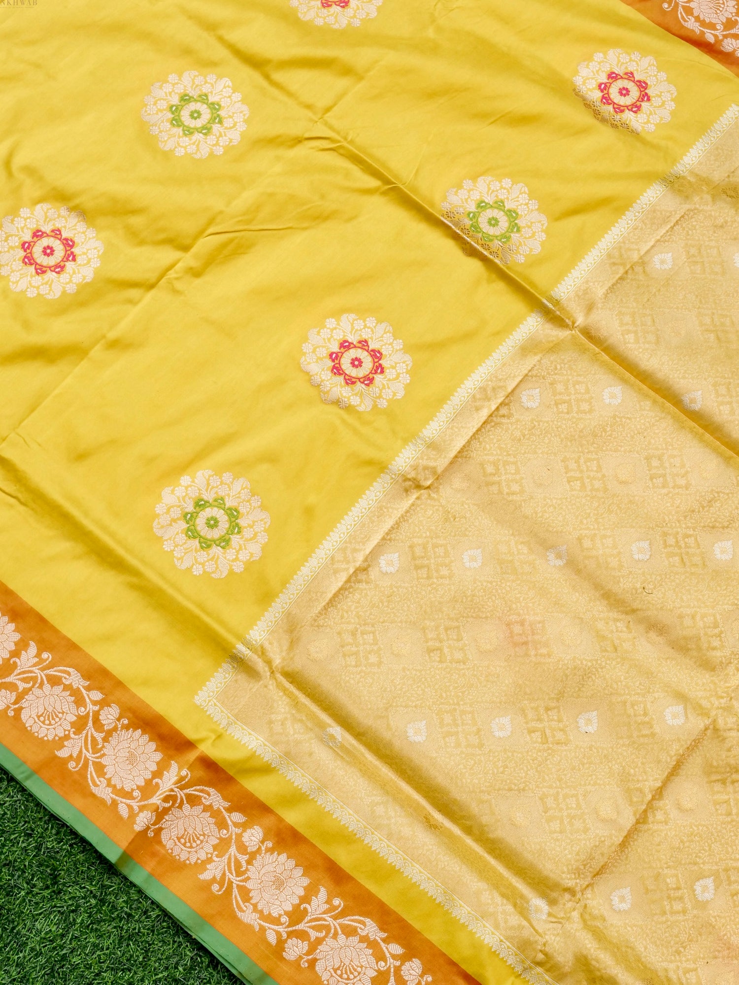 Banarasi Handloom Pure Katan Silk Kadwa Saree