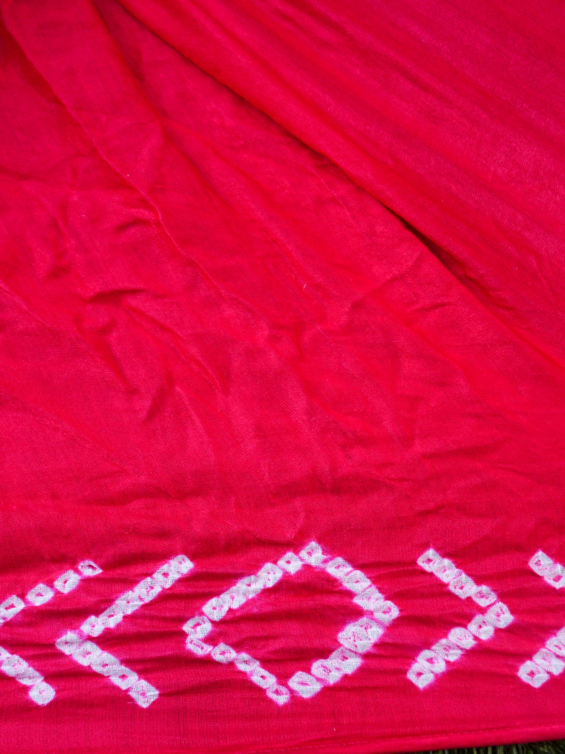 Handwoven Gajji Silk Gharchola Bandhani Saree