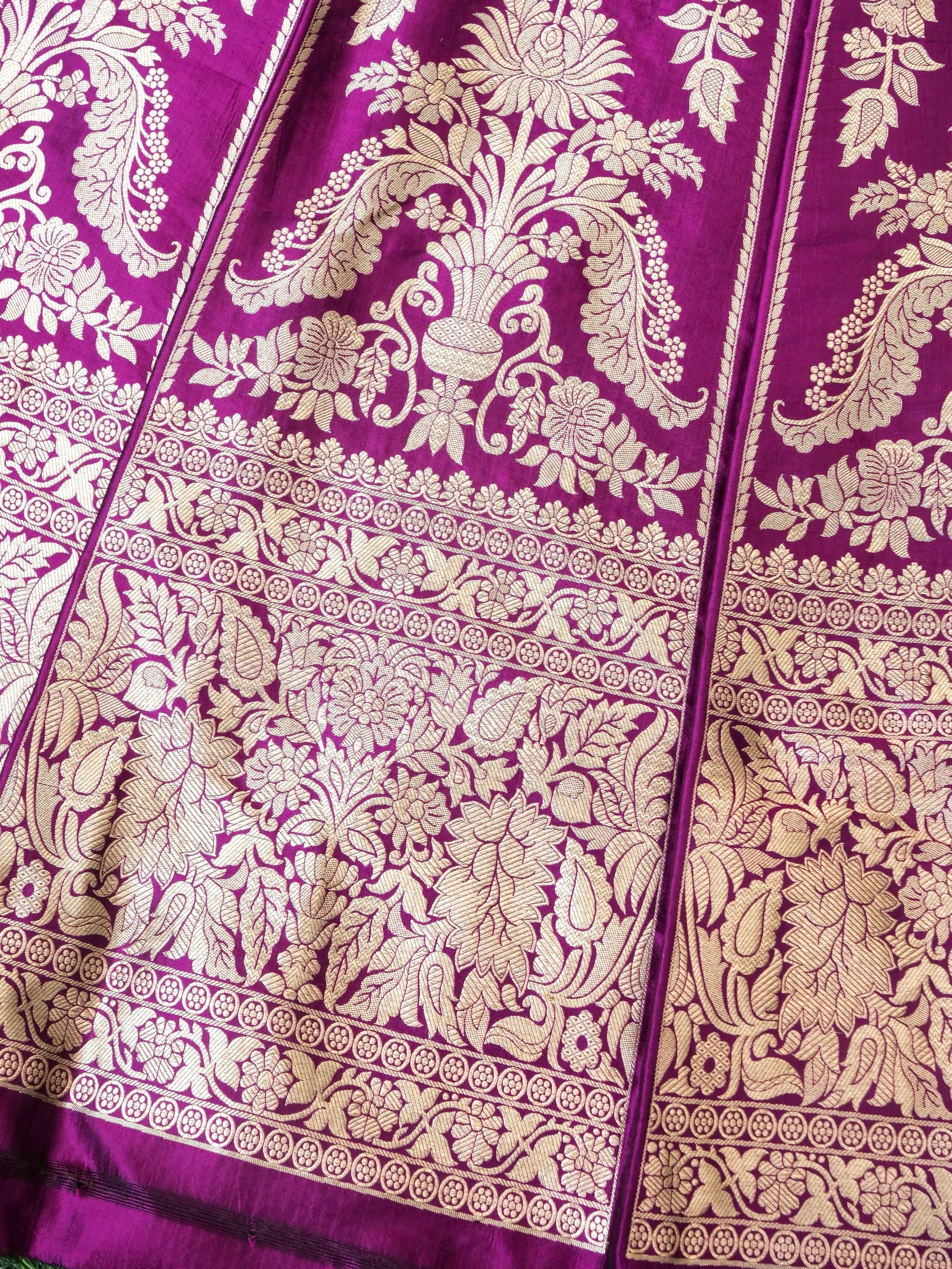 Handloom Banarasi Katan Silk Kalidar Aranya Lehenga