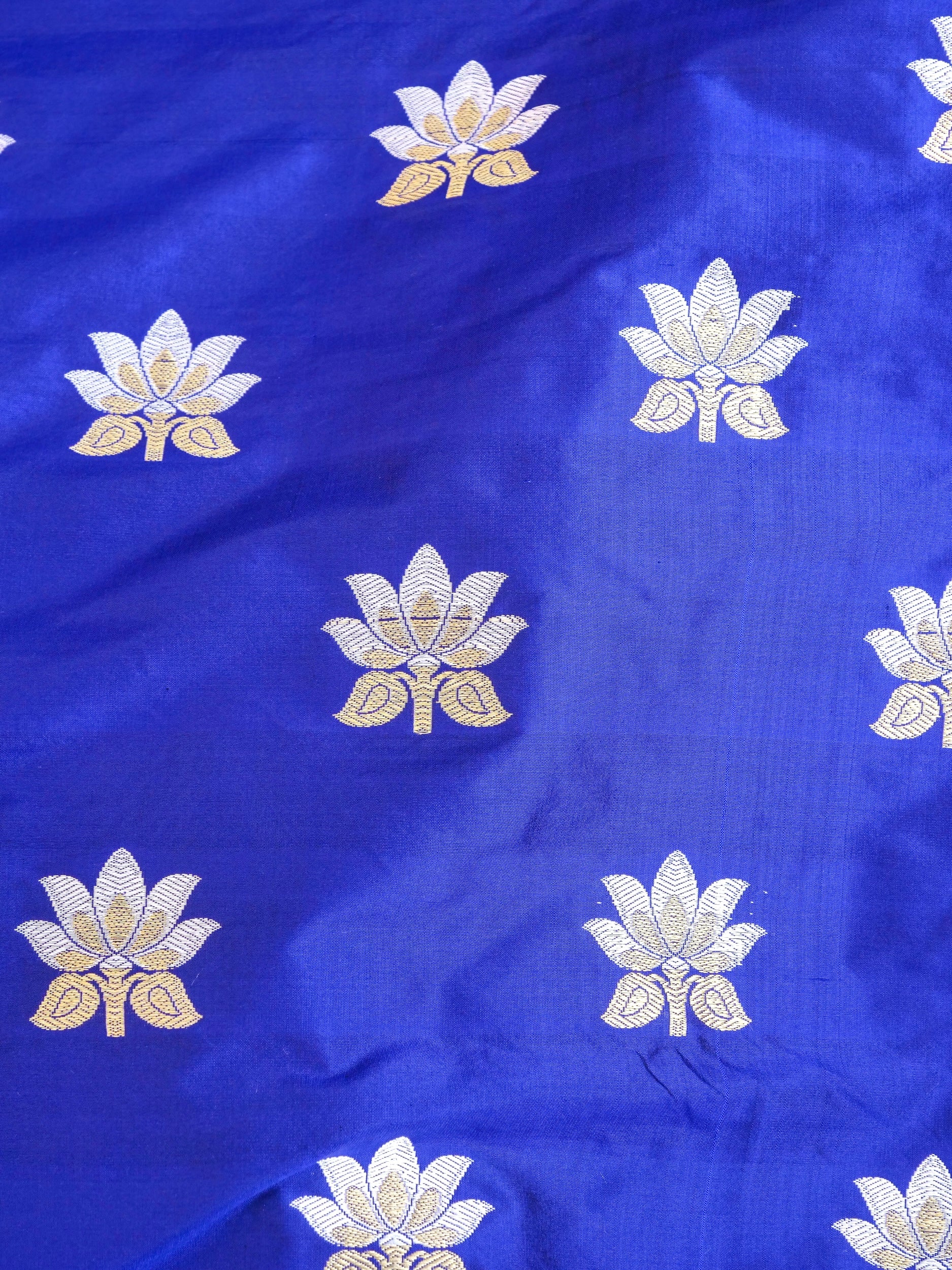 Handloom Banarasi Katan Silk Kalidar Mrinala Lehenga