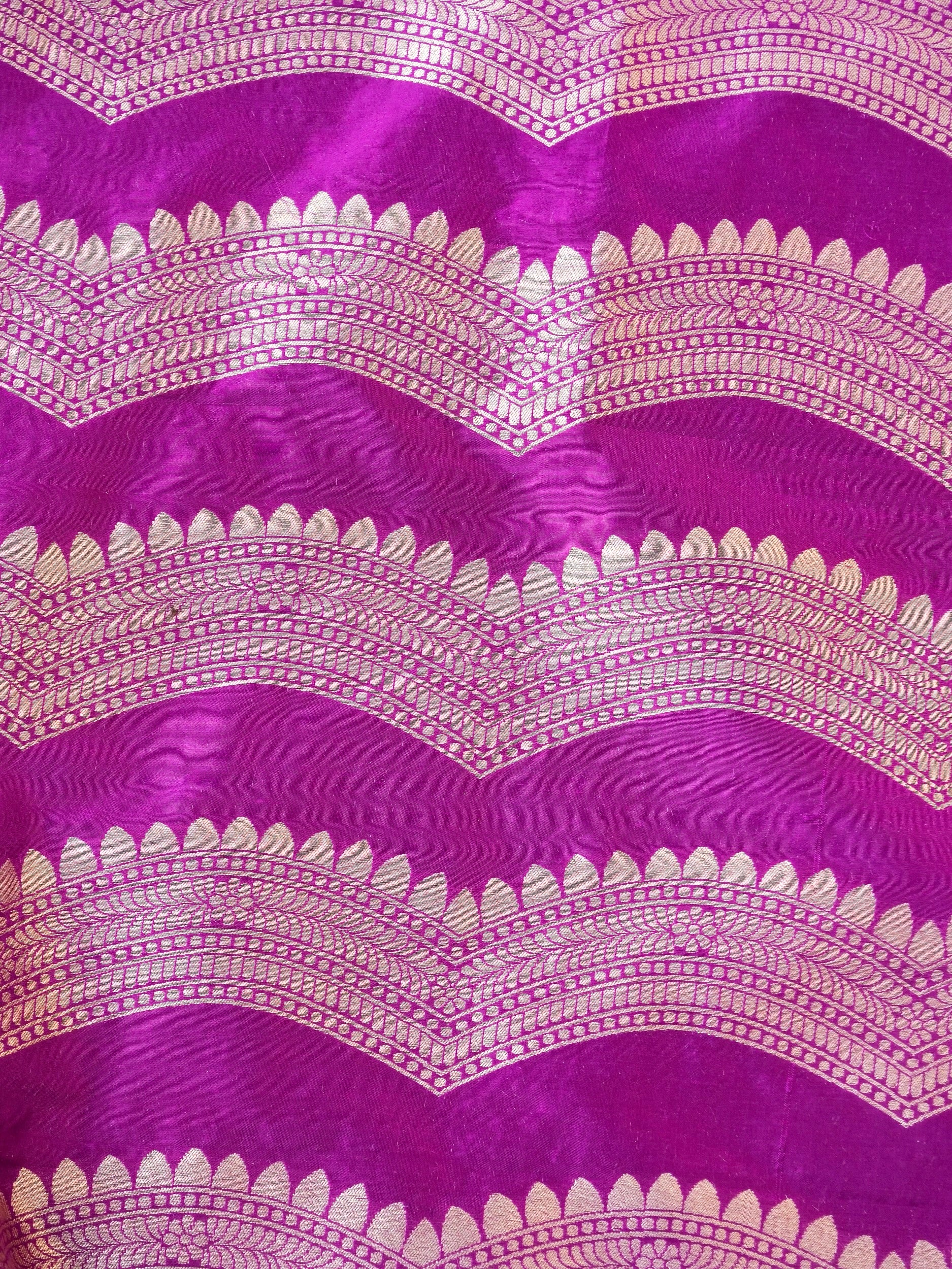 Handloom Banarasi Katan Silk Kalidar Ambrozia Lehenga
